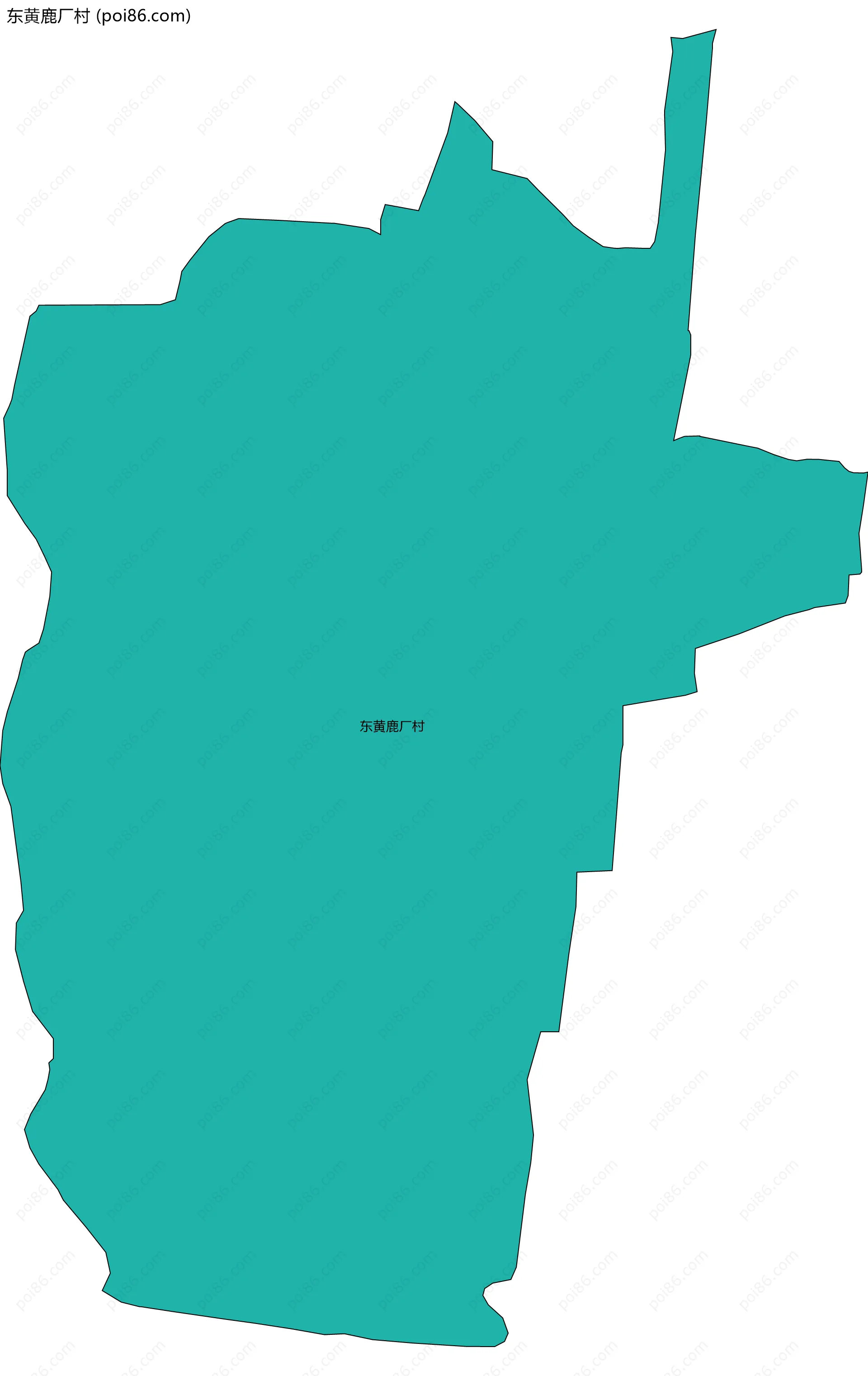 东黄鹿厂村边界地图