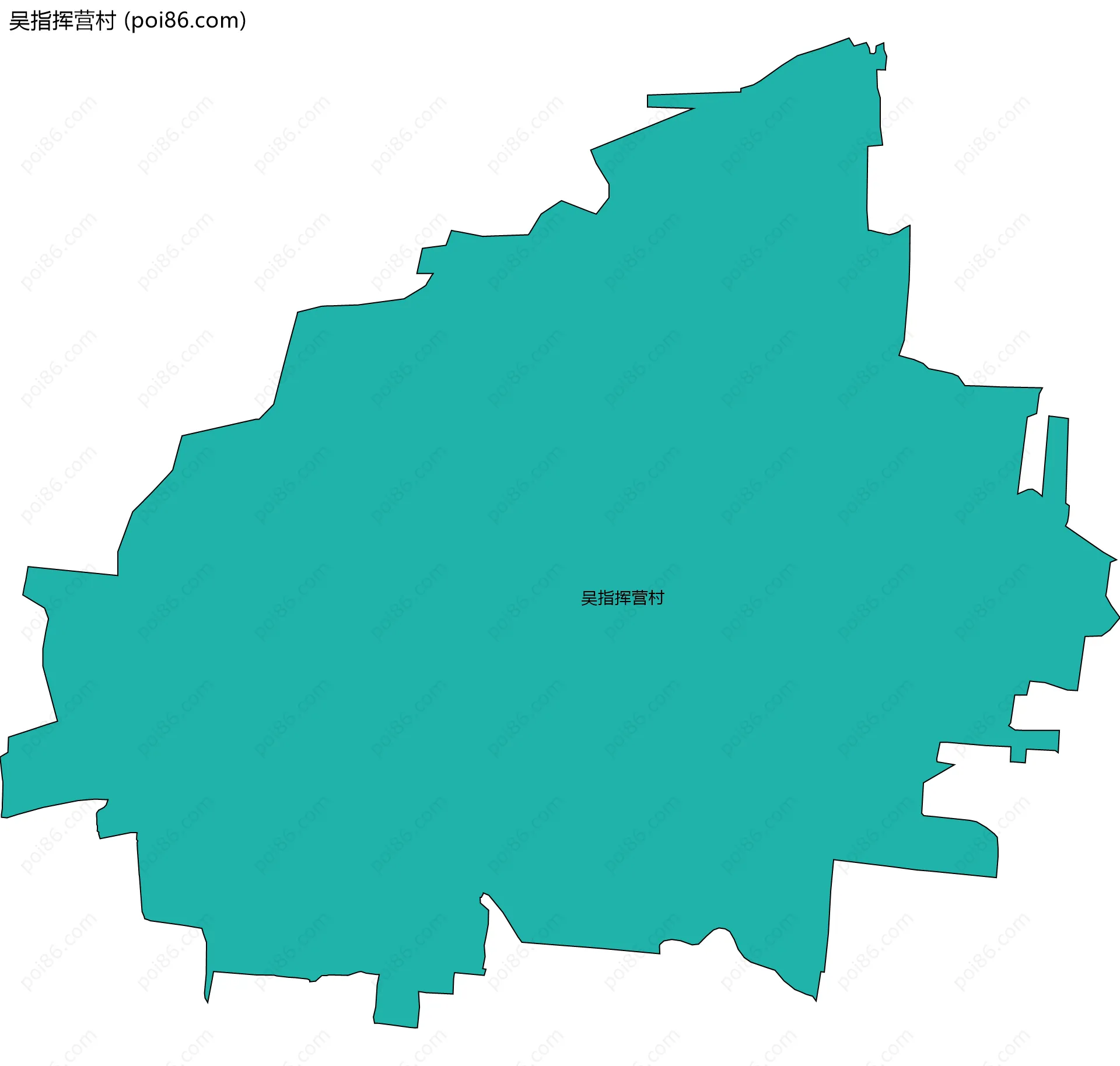 吴指挥营村边界地图