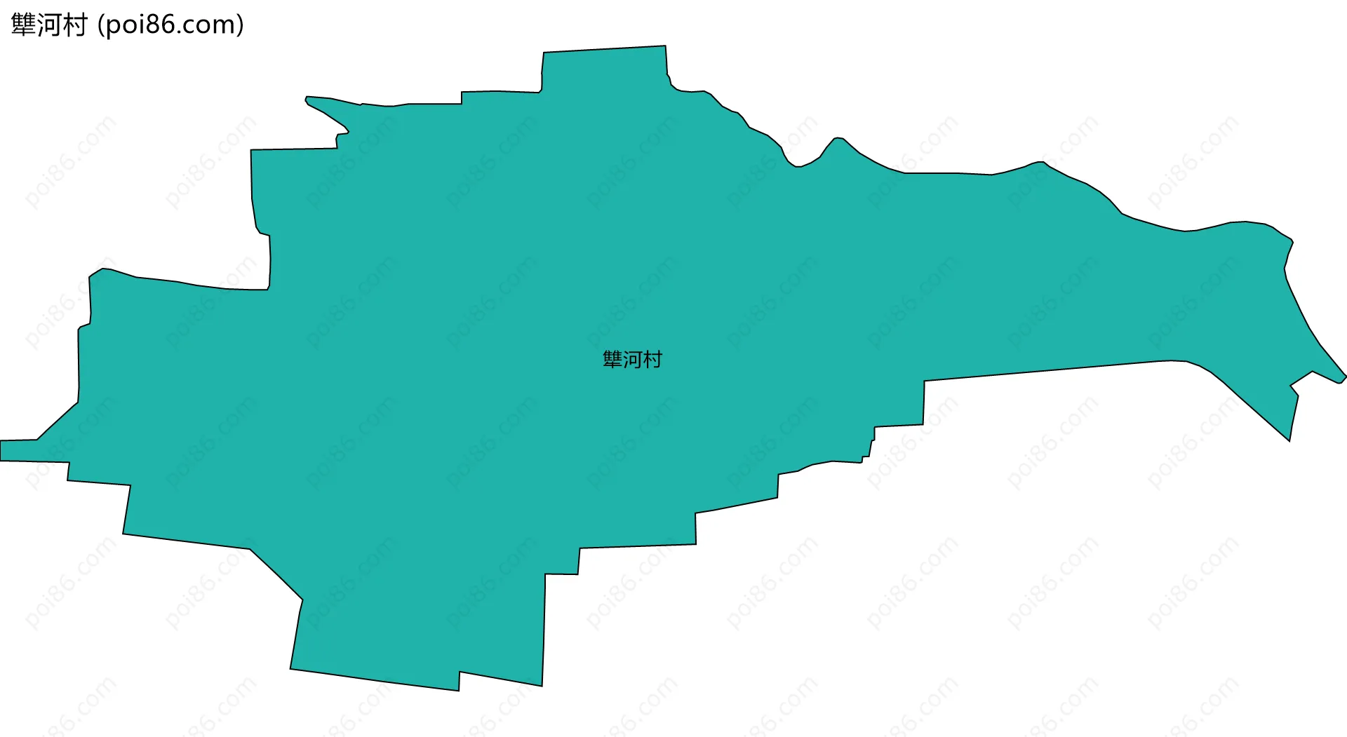 犨河村边界地图