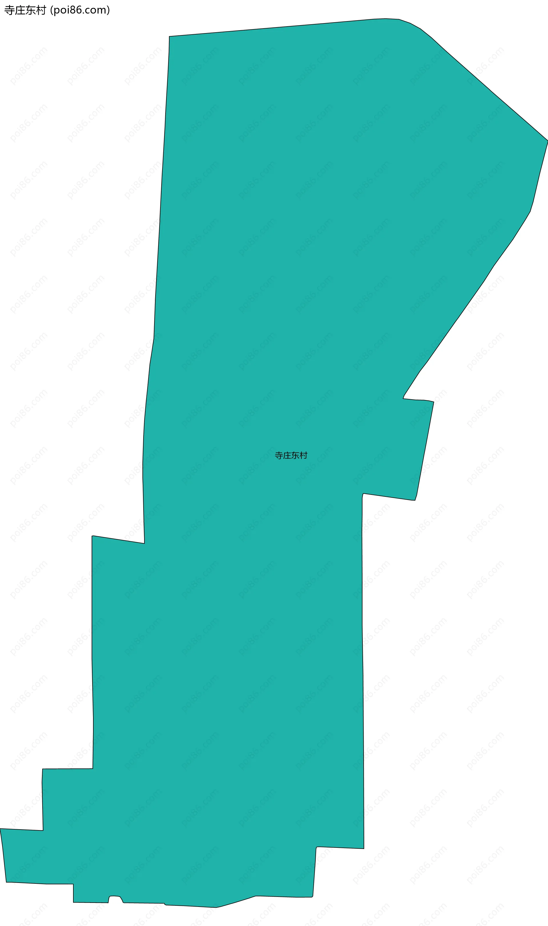 寺庄东村边界地图