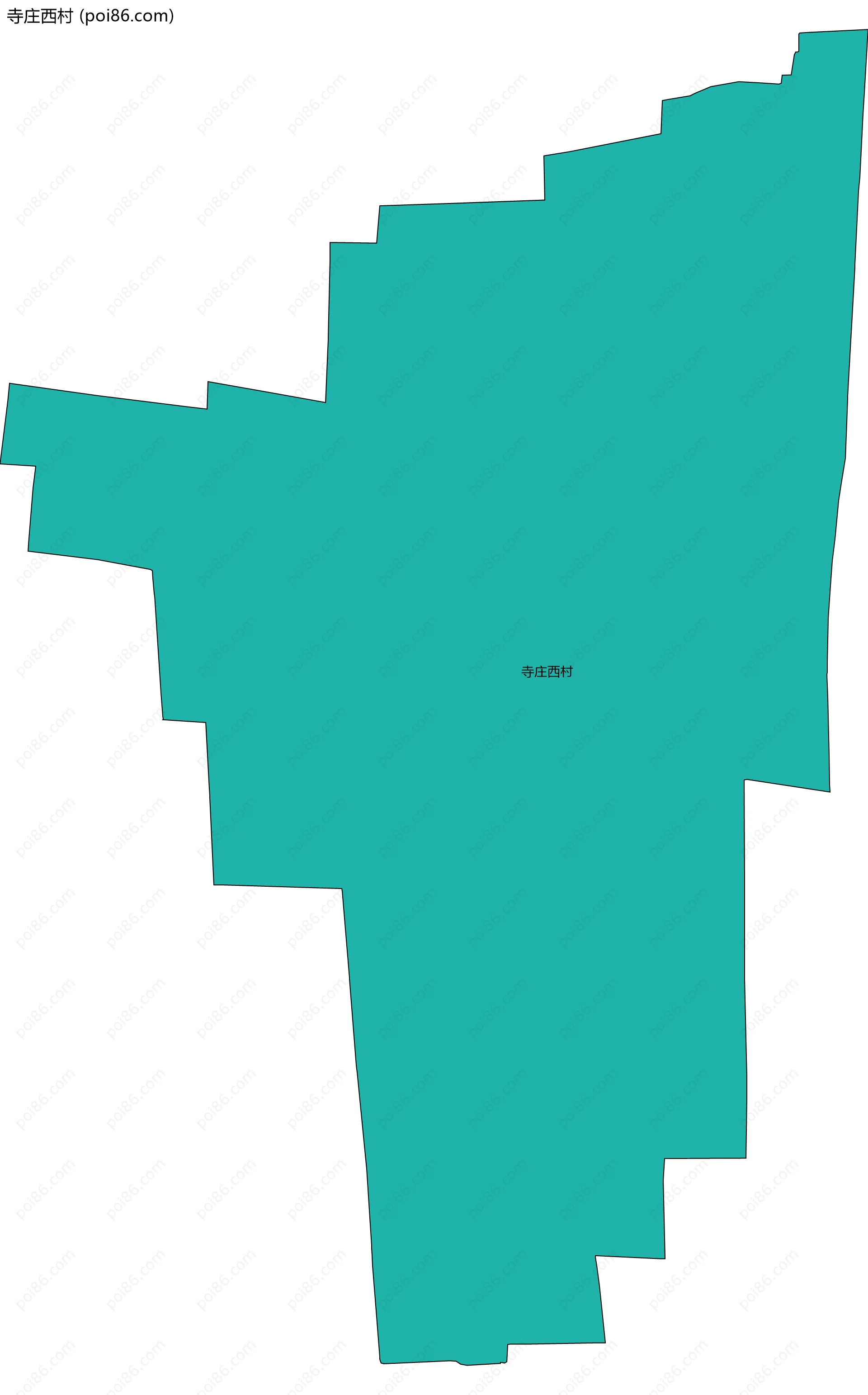 寺庄西村边界地图