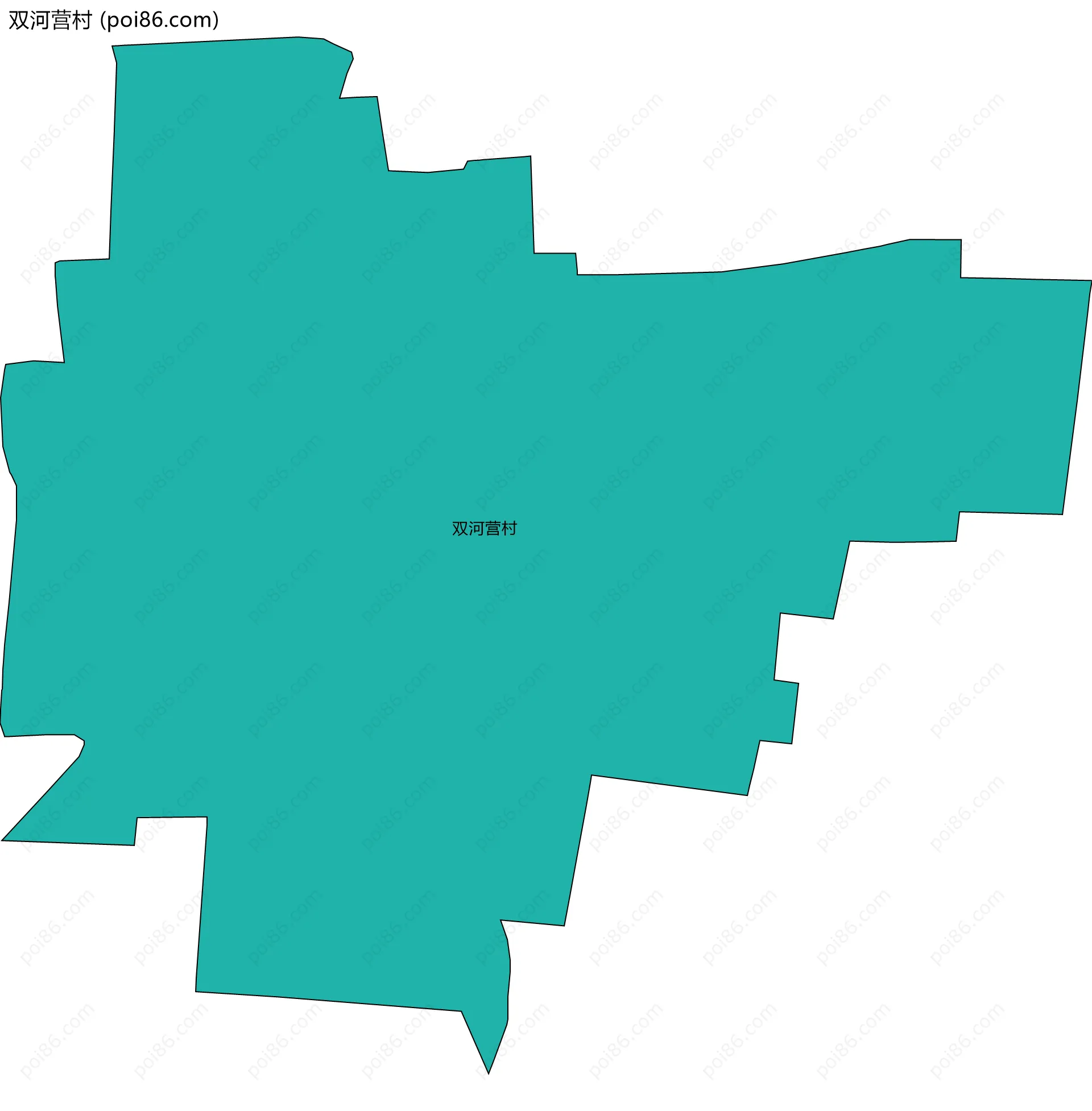 双河营村边界地图
