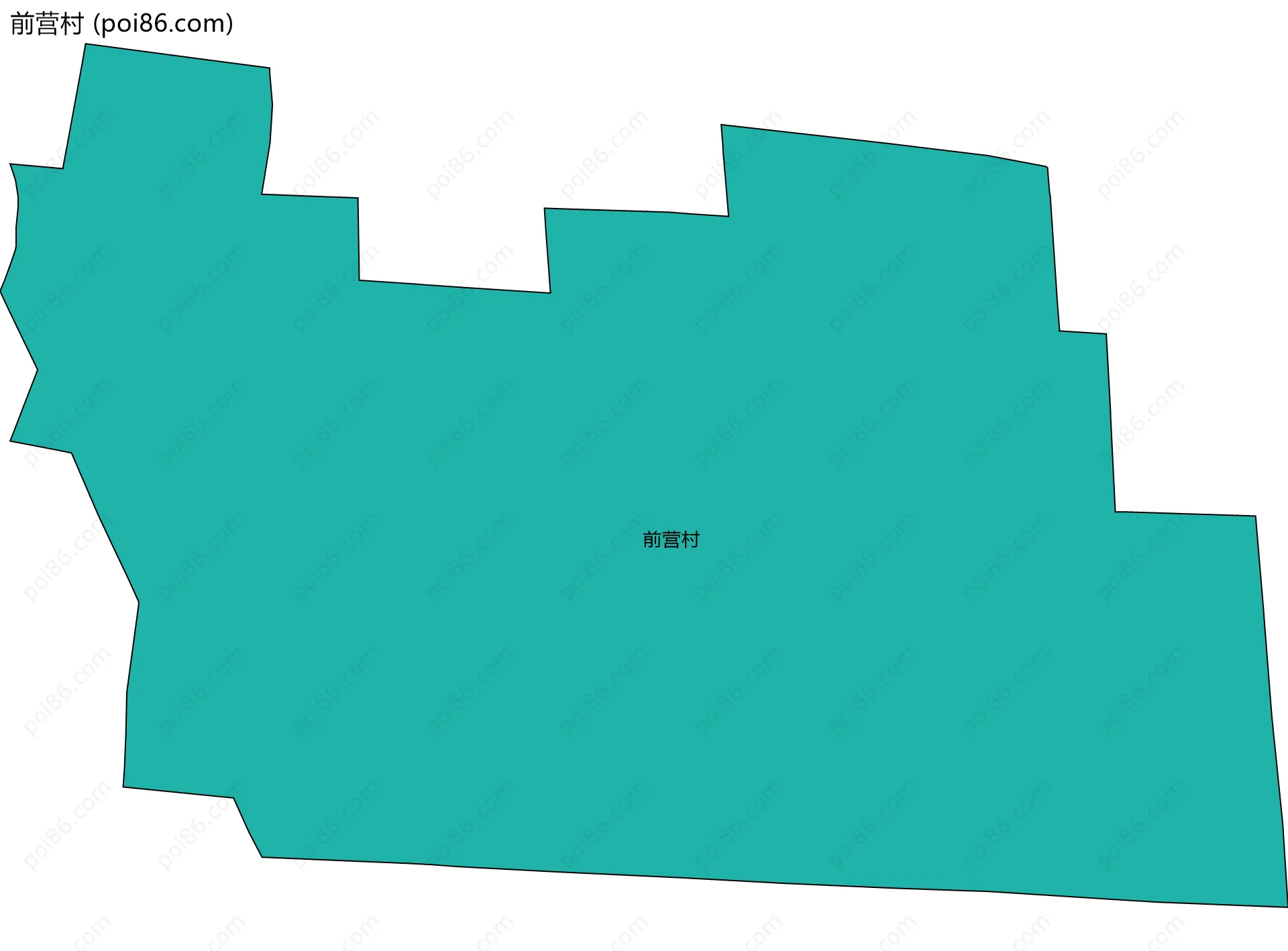 前营村边界地图