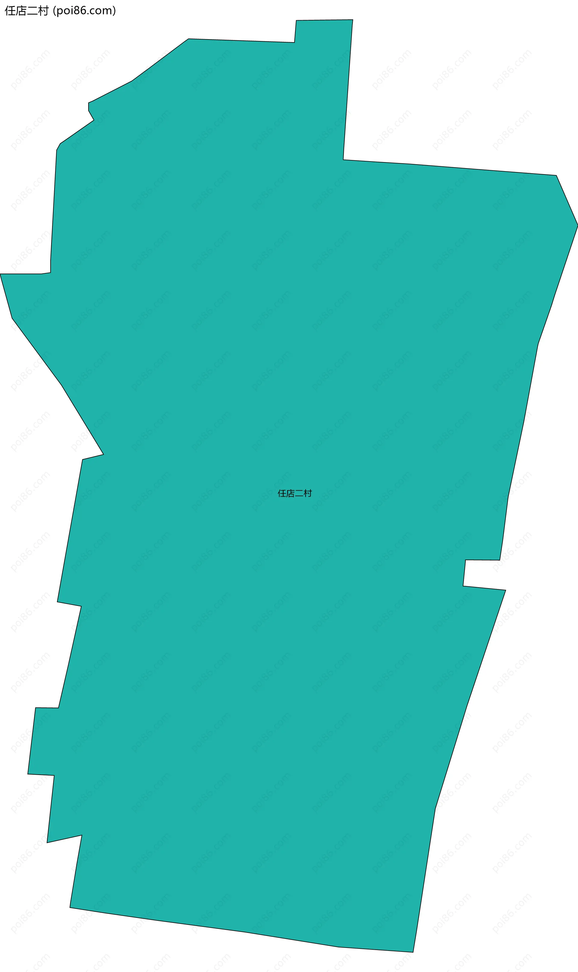 任店二村边界地图