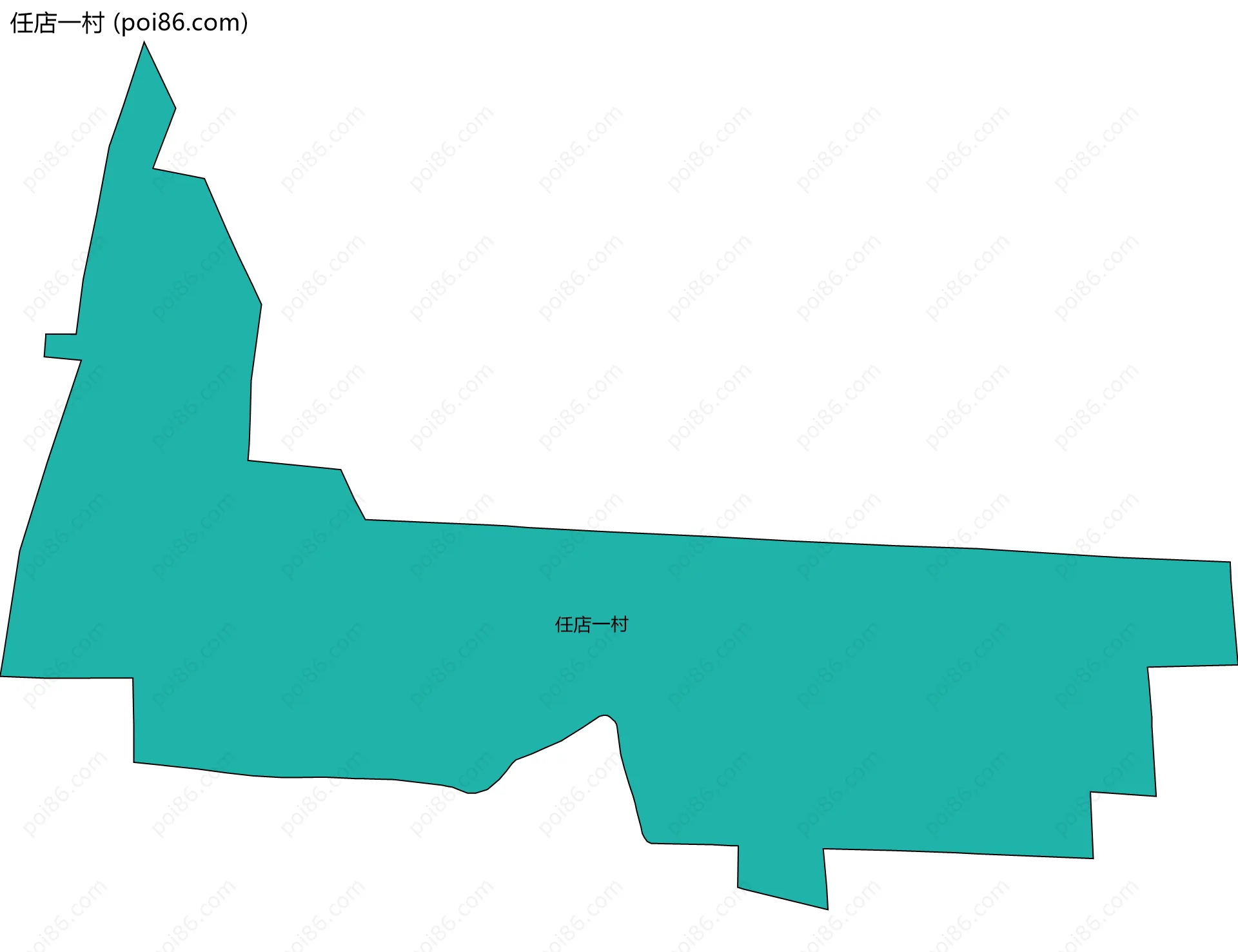 任店一村边界地图