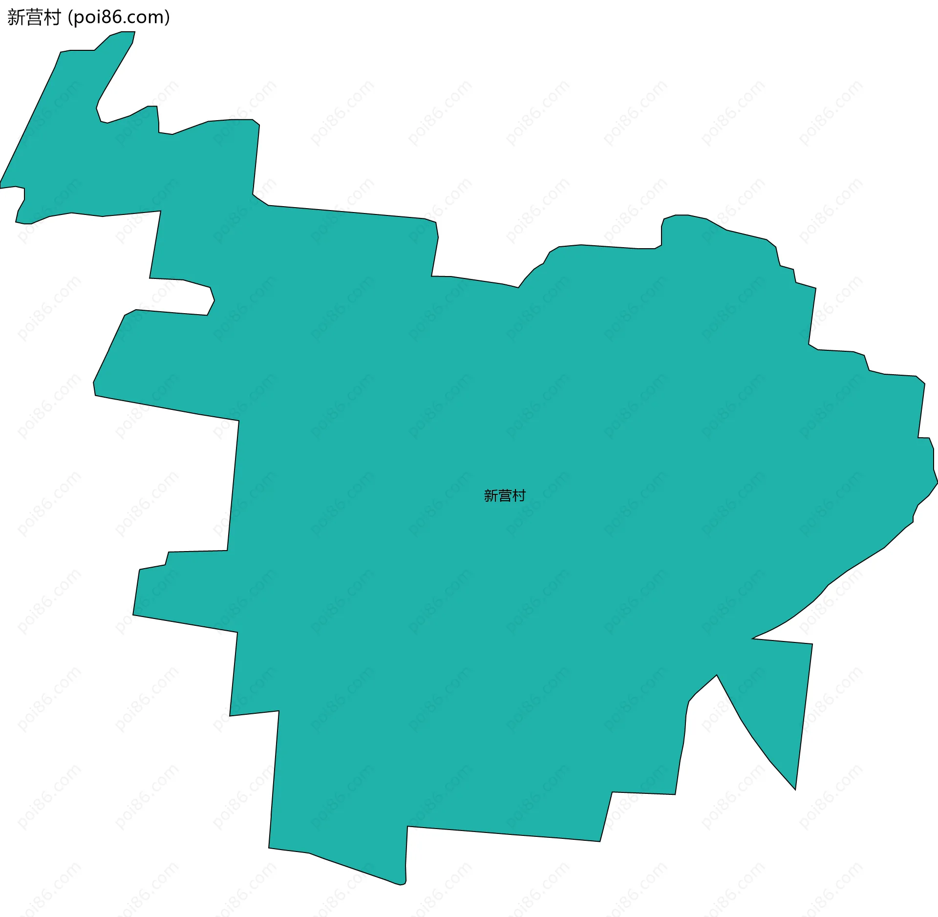 新营村边界地图