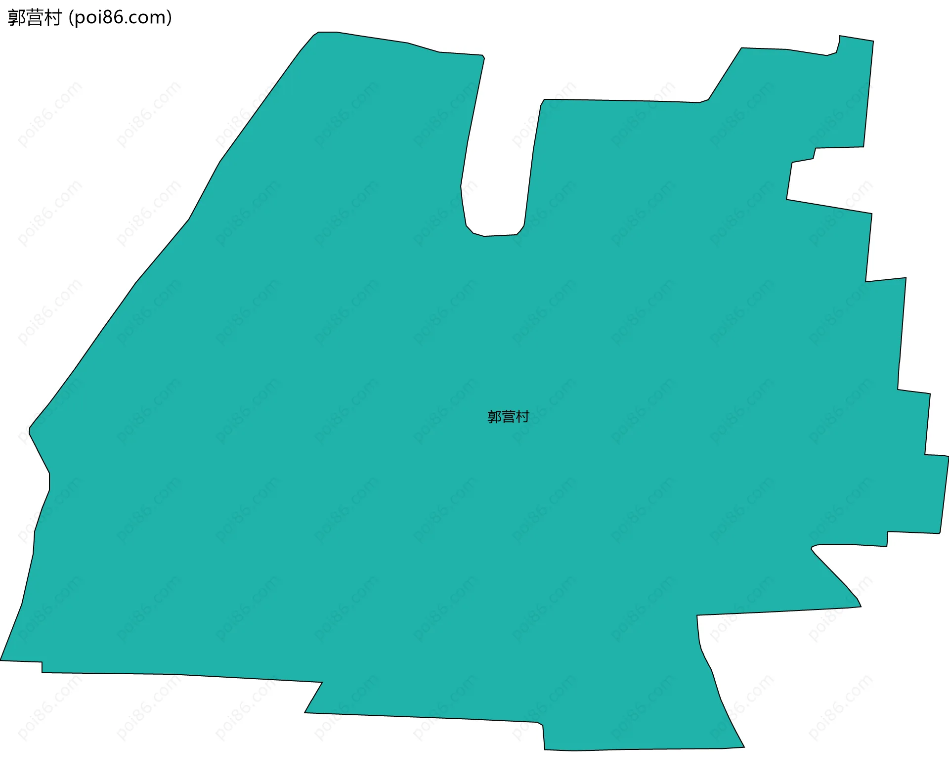 郭营村边界地图