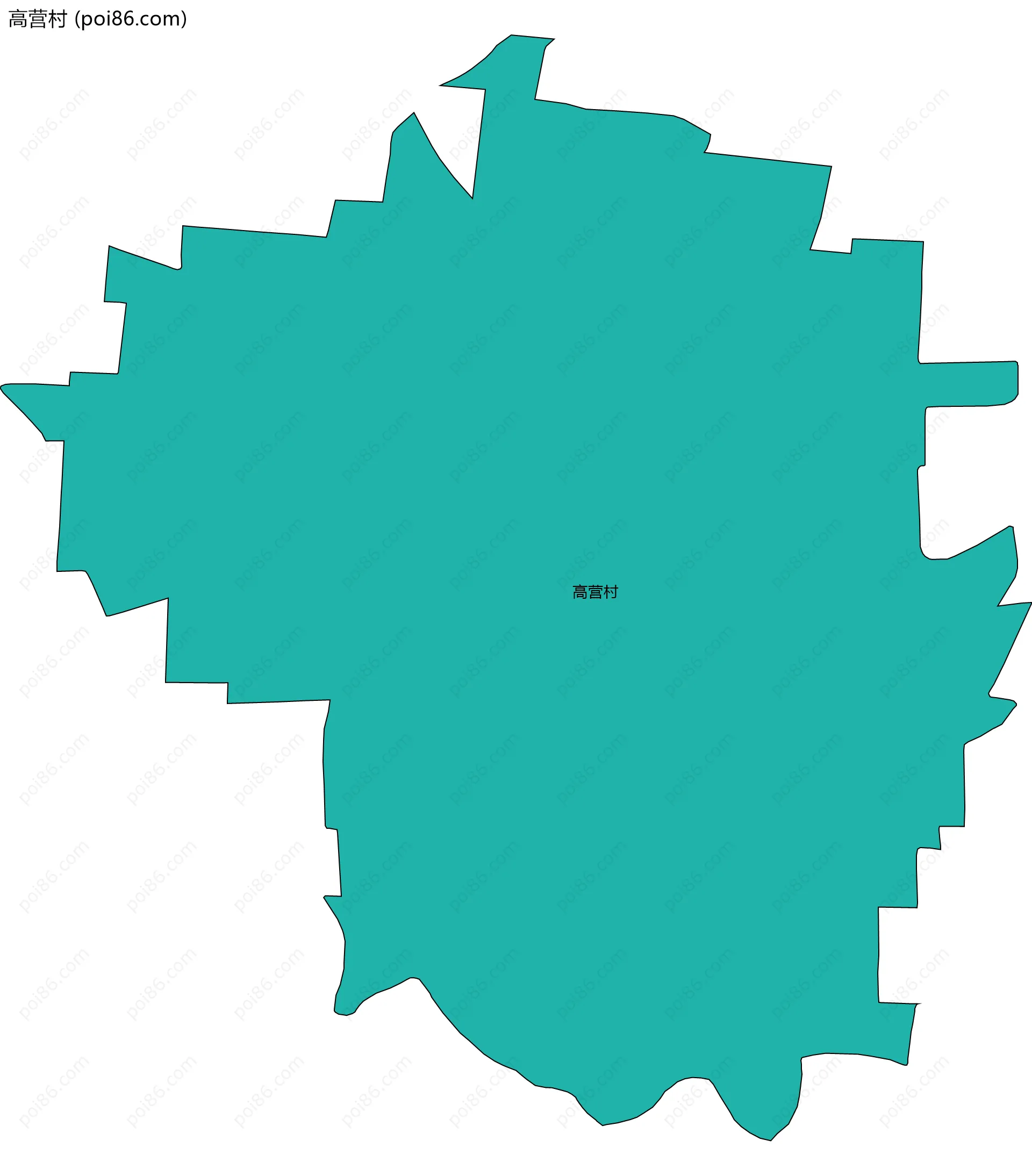 高营村边界地图