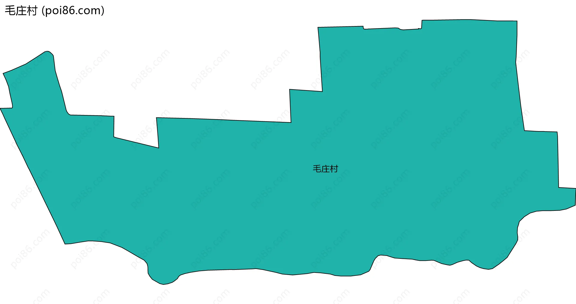 毛庄村边界地图