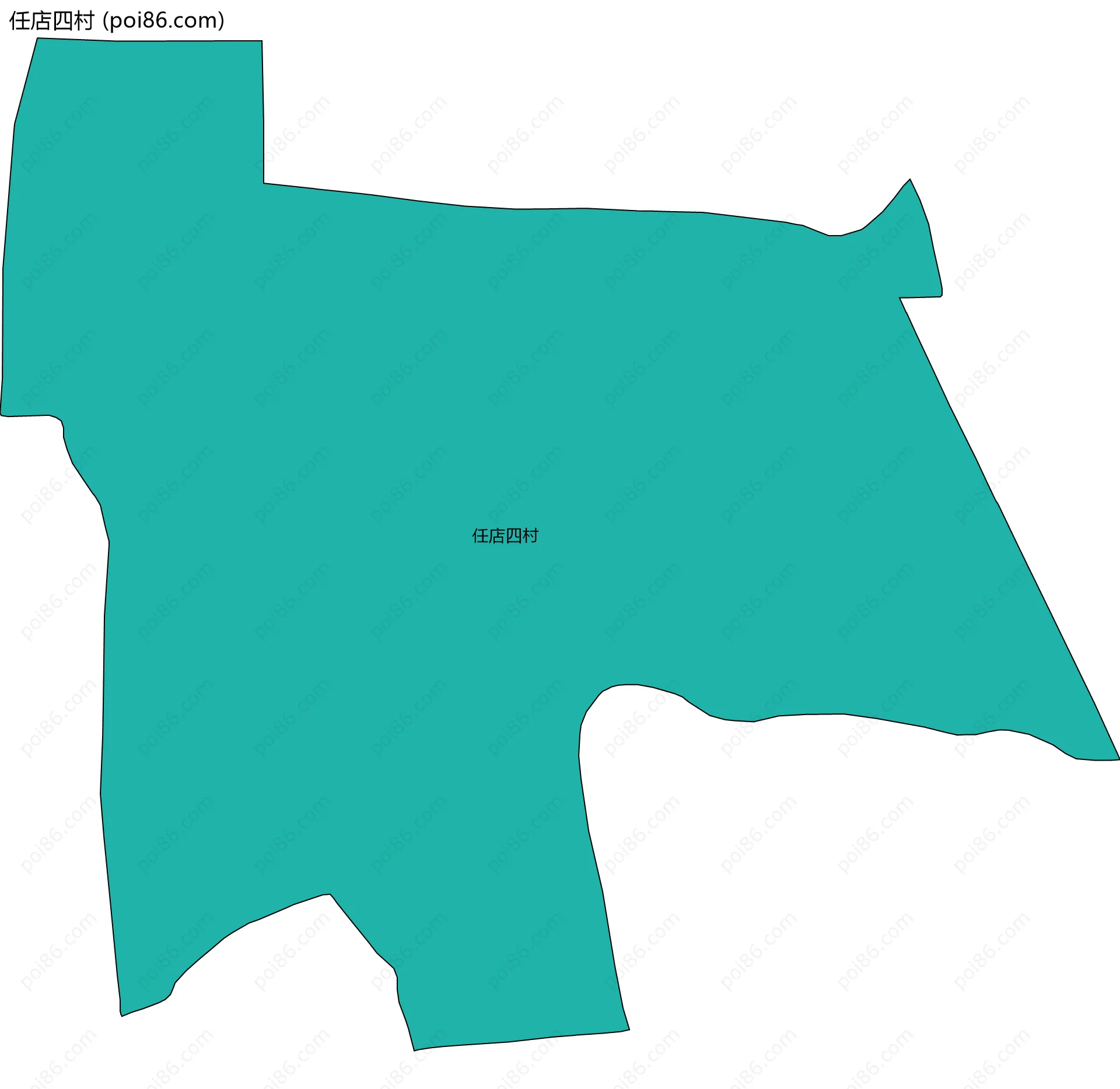 任店四村边界地图