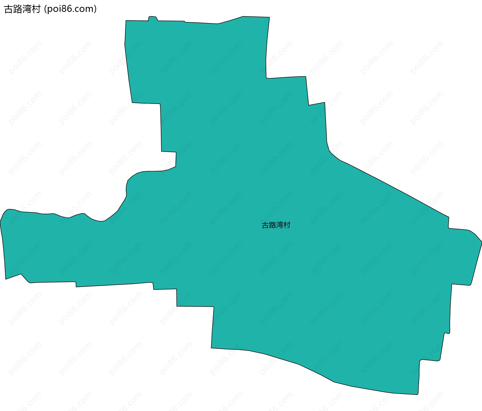 古路湾村边界地图