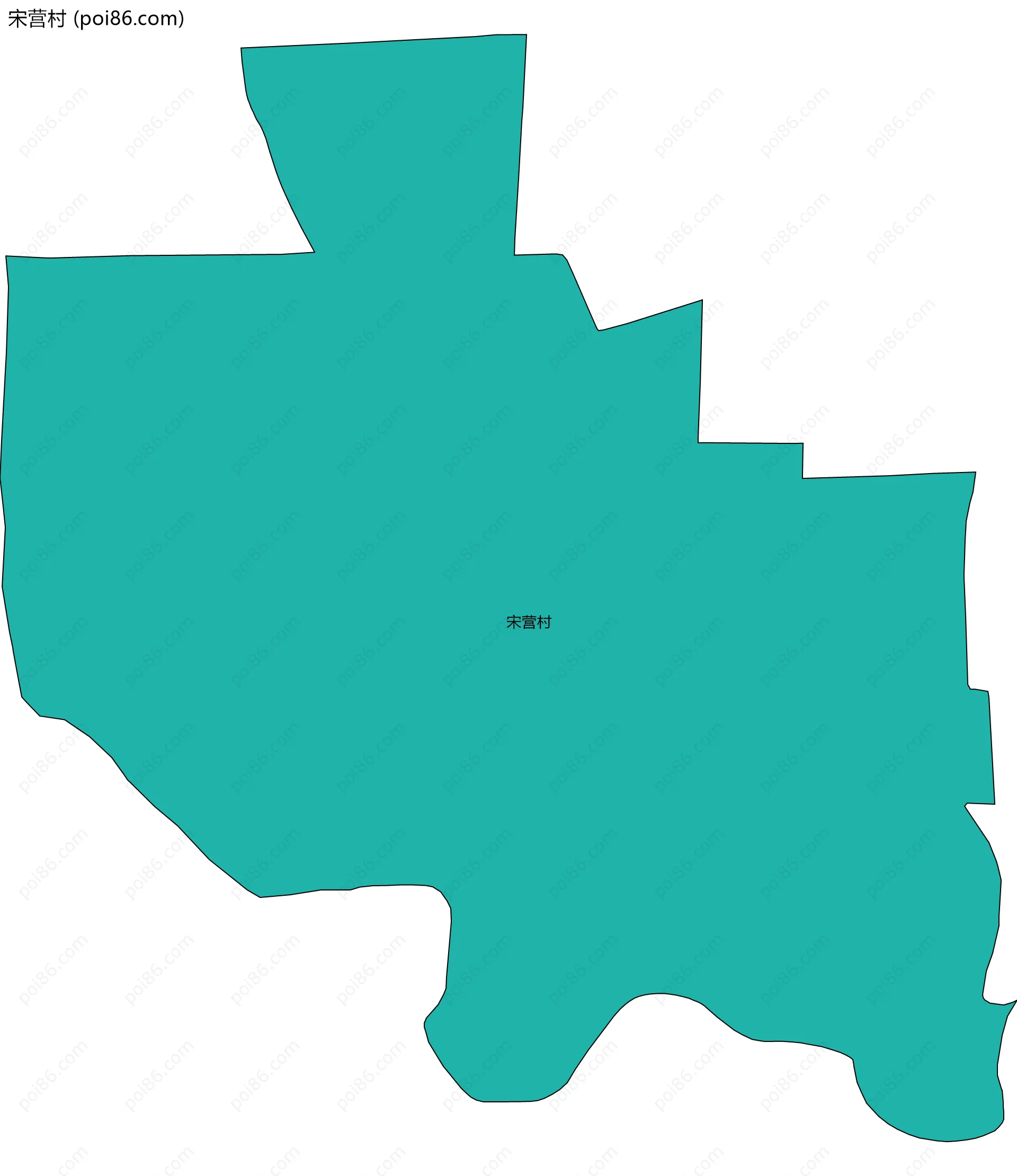 宋营村边界地图