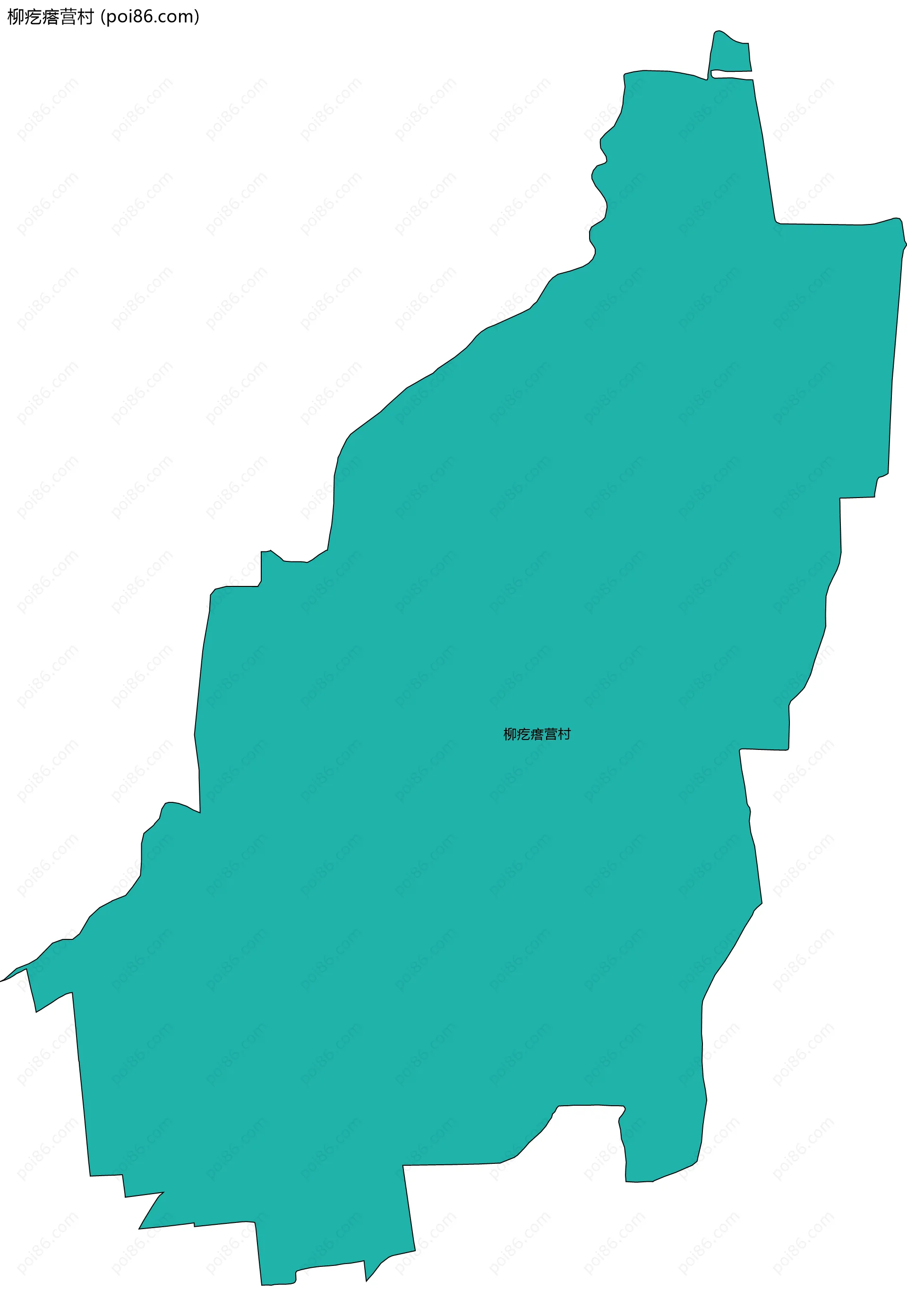 柳疙瘩营村边界地图