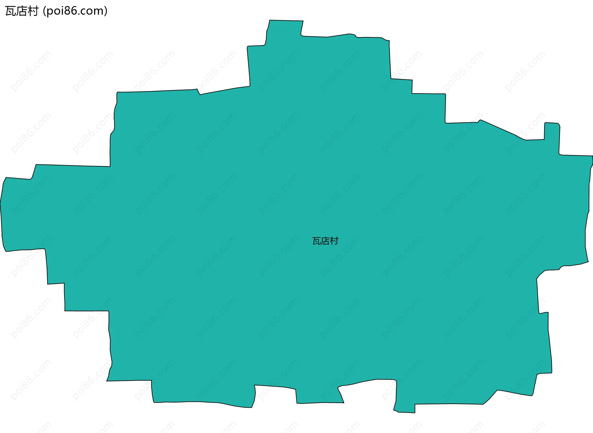 瓦店村边界地图