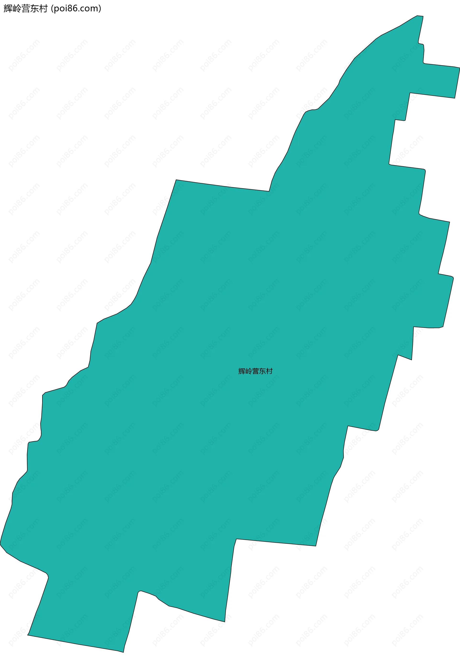 辉岭营东村边界地图