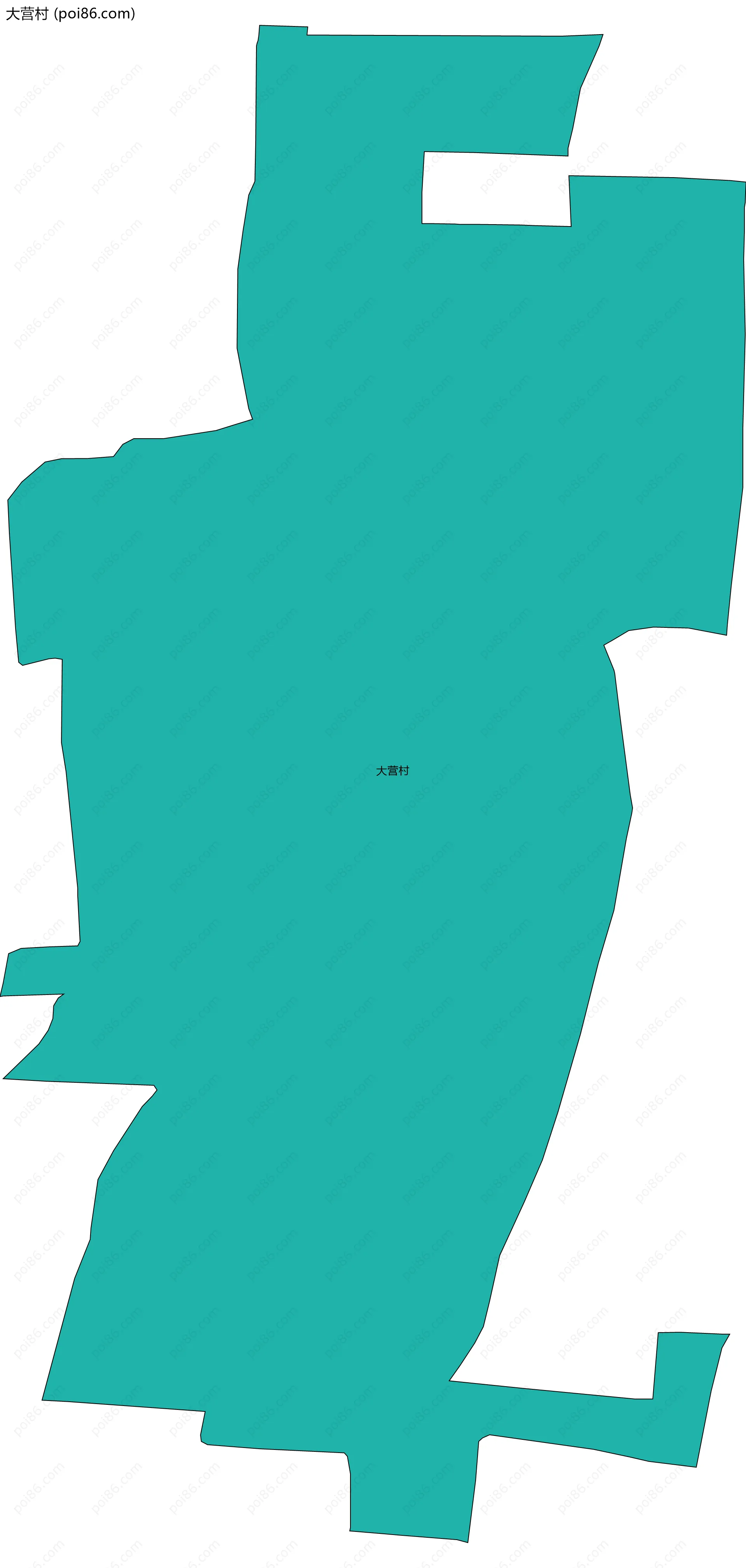 大营村边界地图