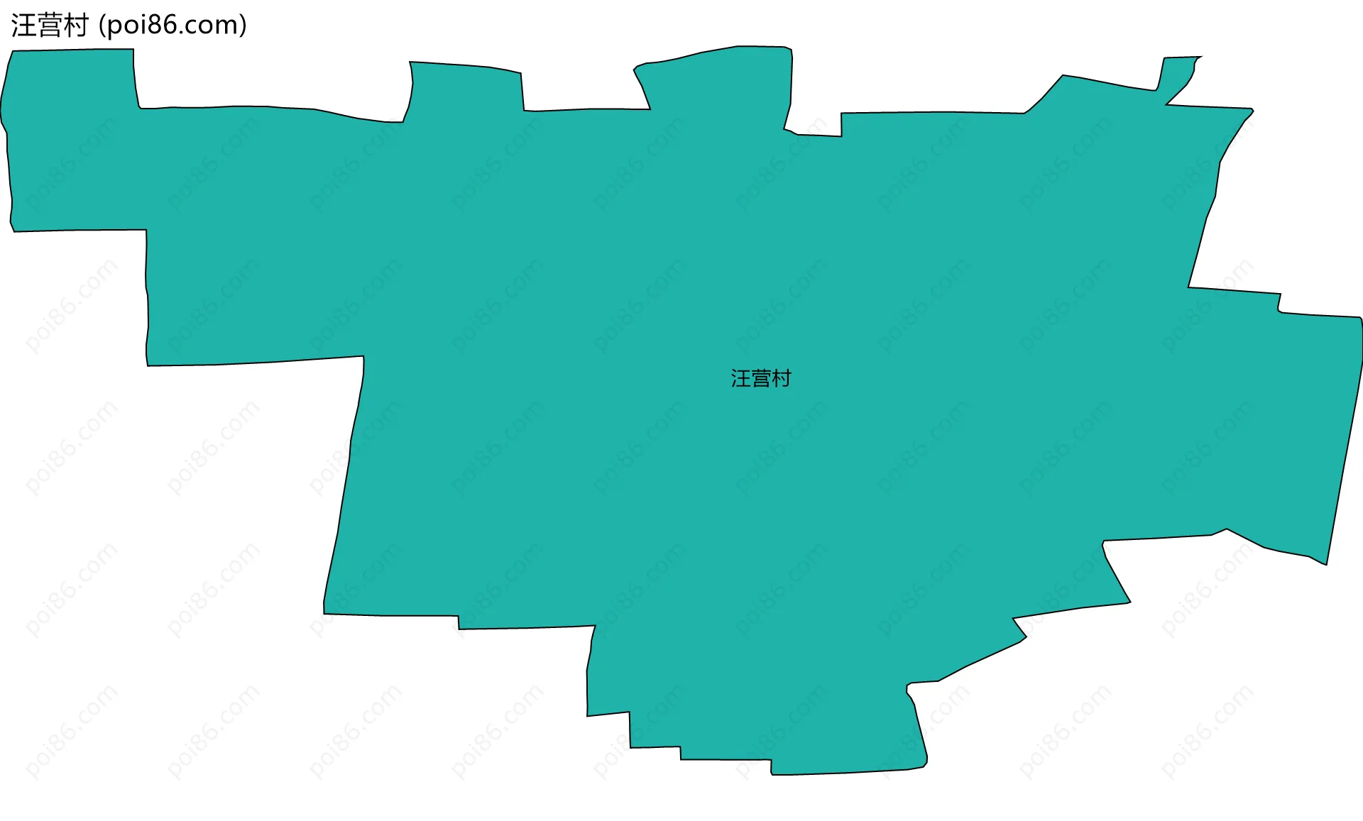 汪营村边界地图