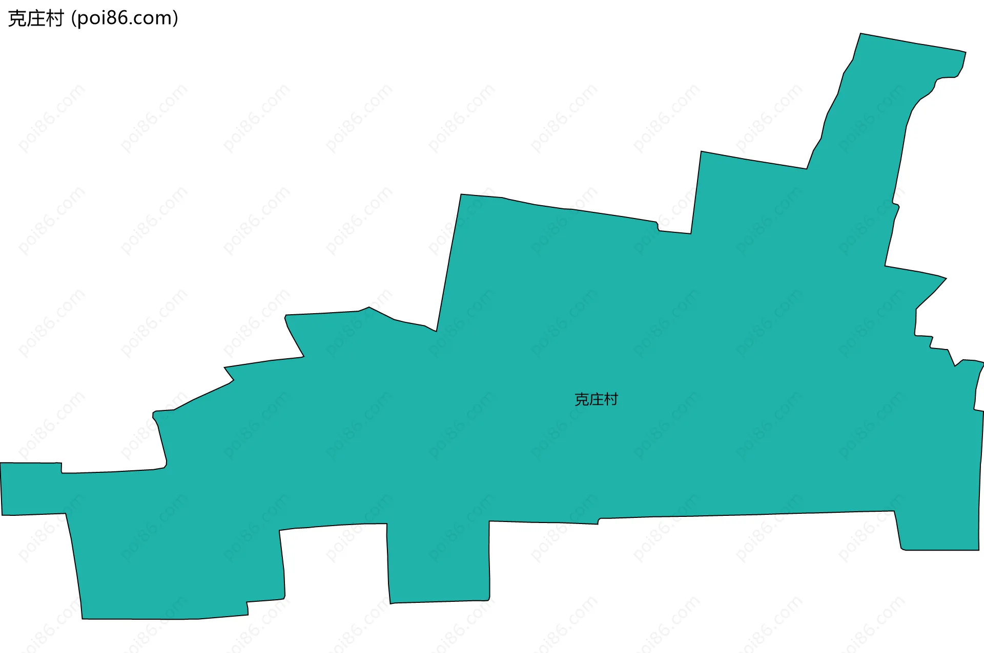 克庄村边界地图