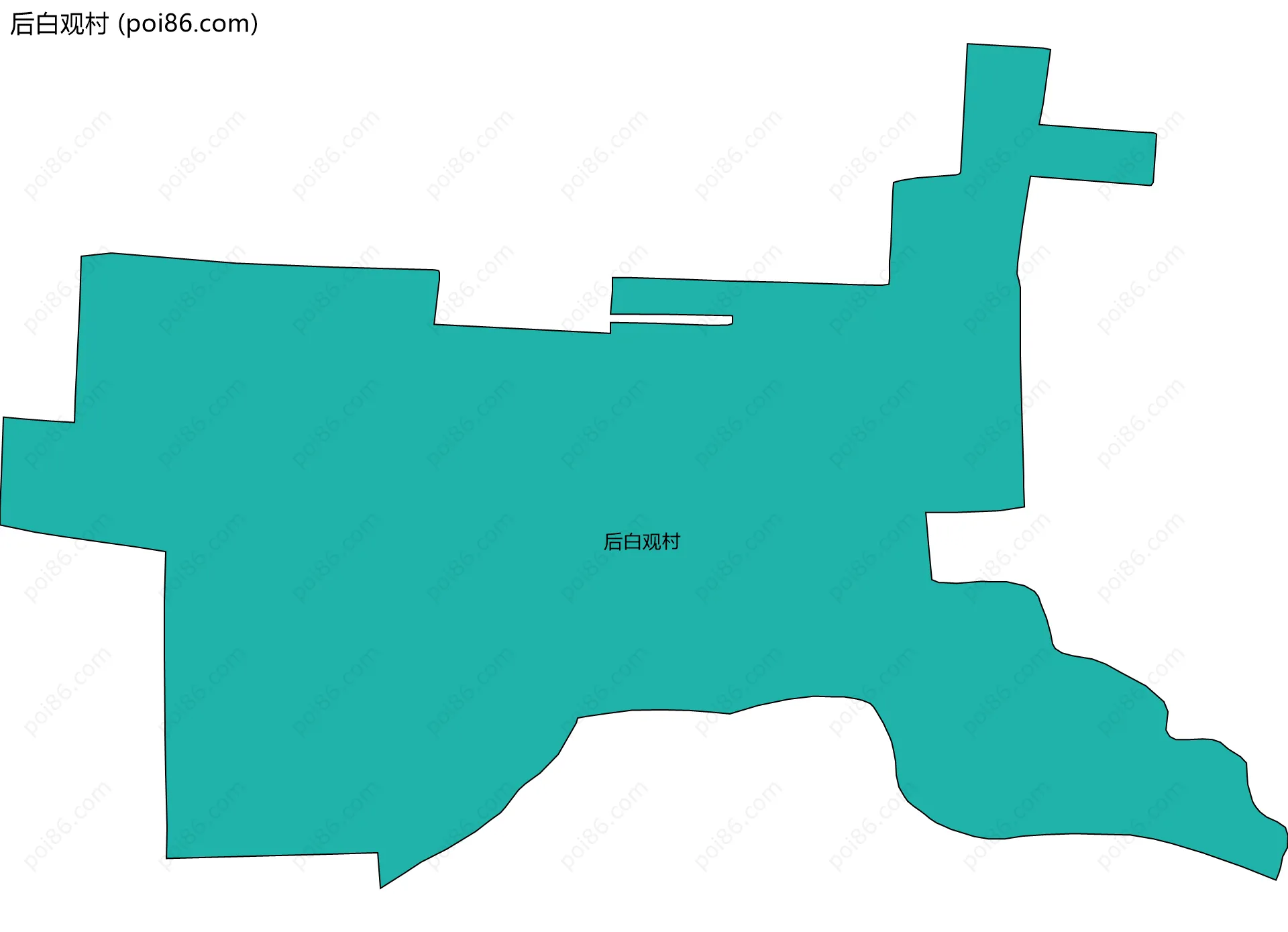 后白观村边界地图