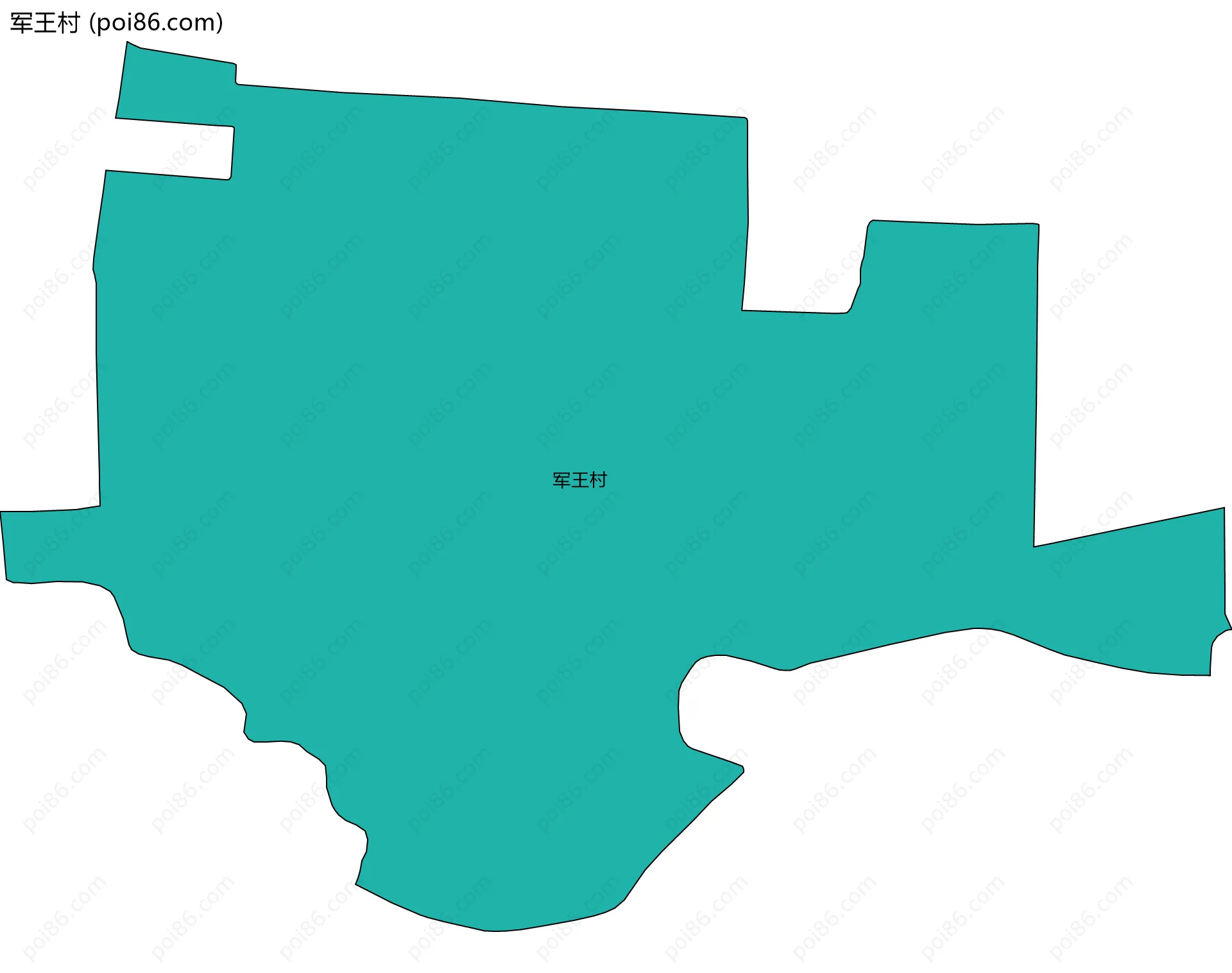 军王村边界地图