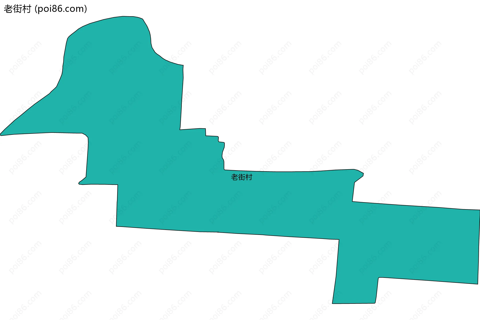 老街村边界地图