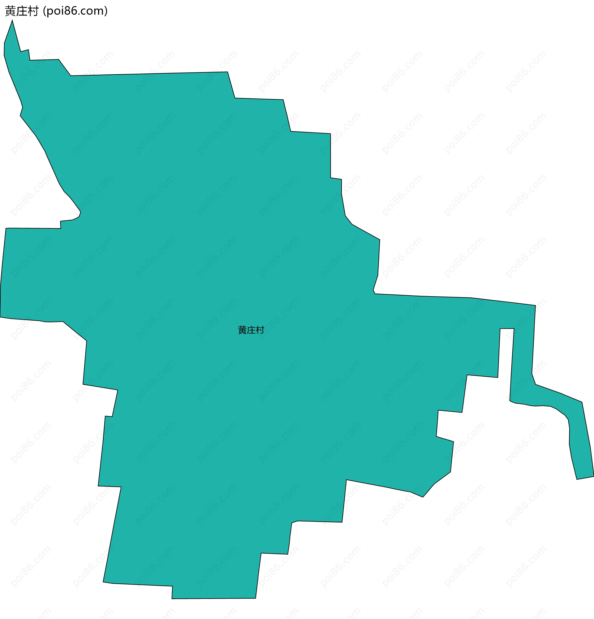黄庄村边界地图