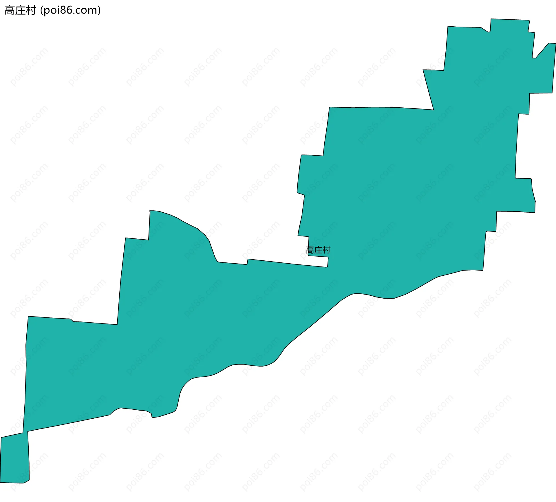 高庄村边界地图