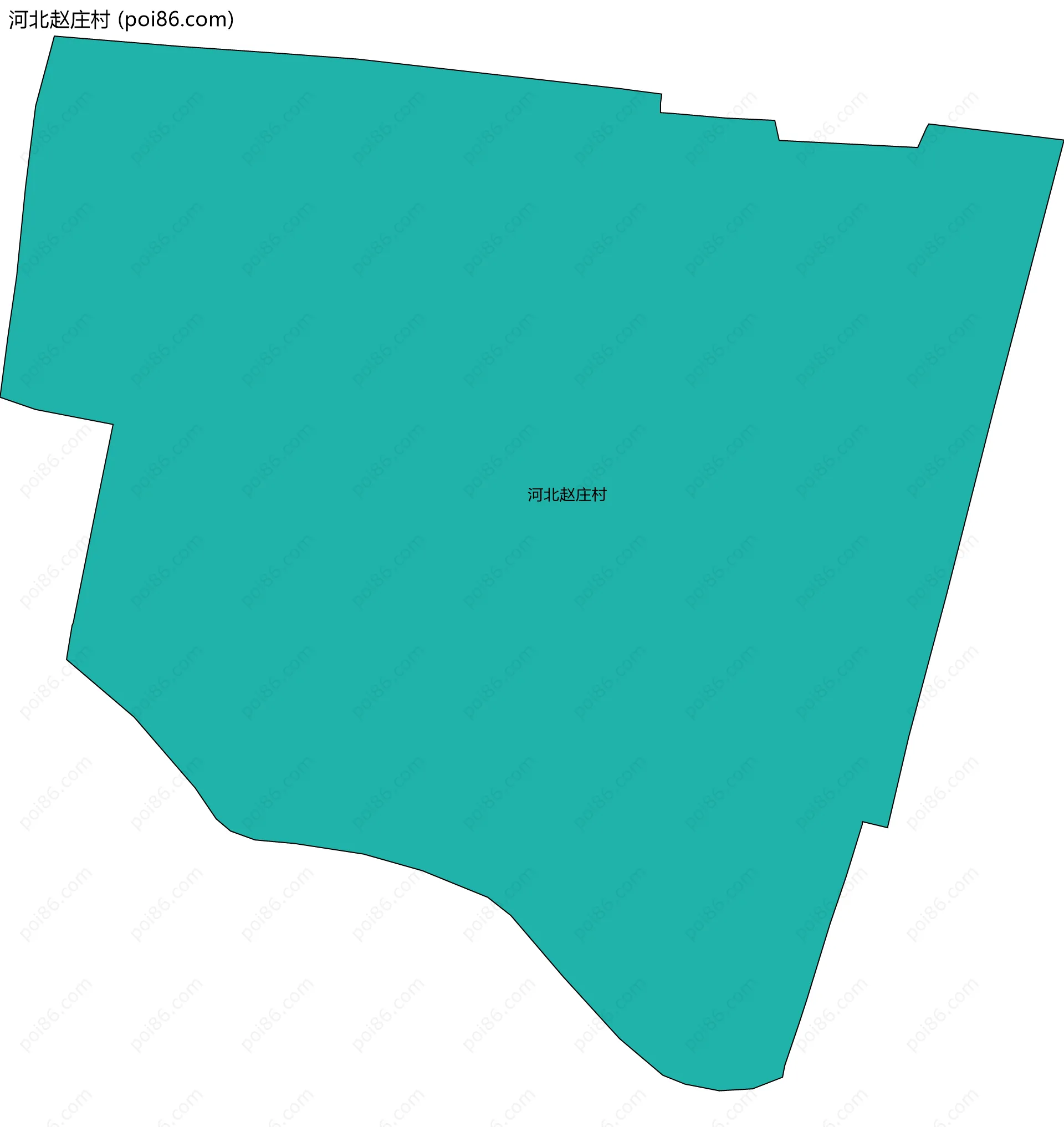 河北赵庄村边界地图
