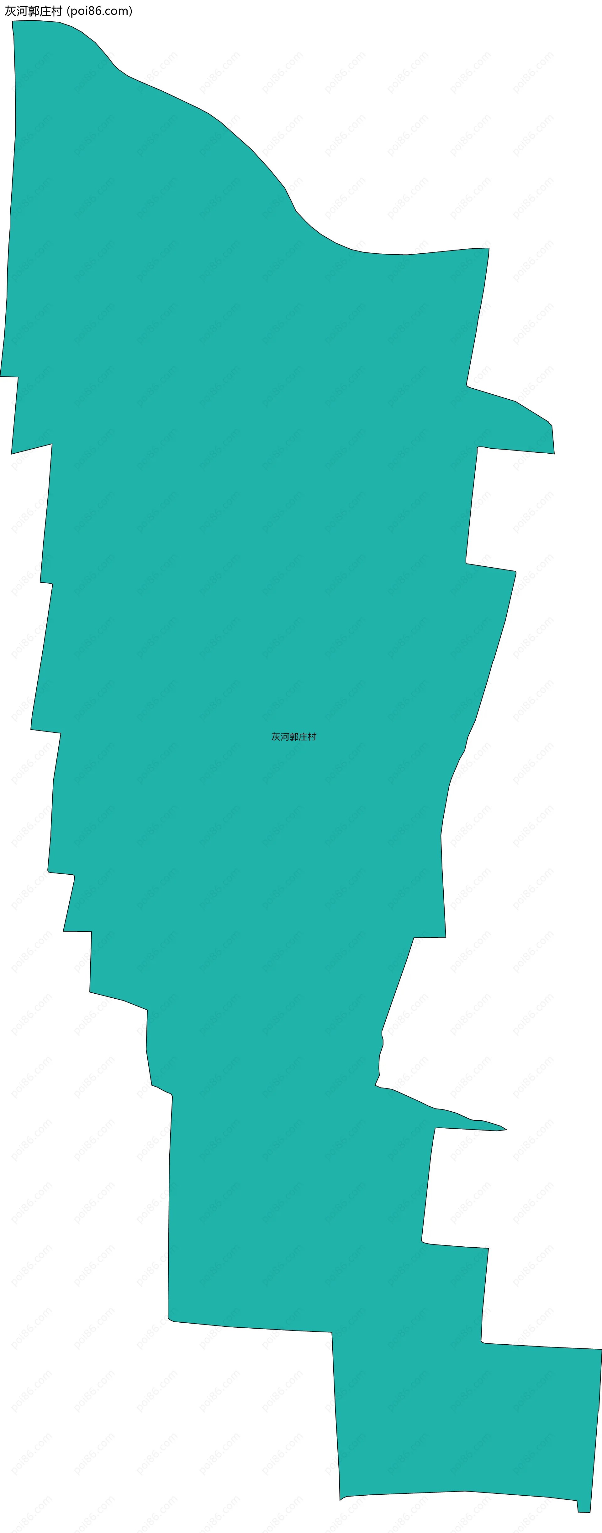 灰河郭庄村边界地图