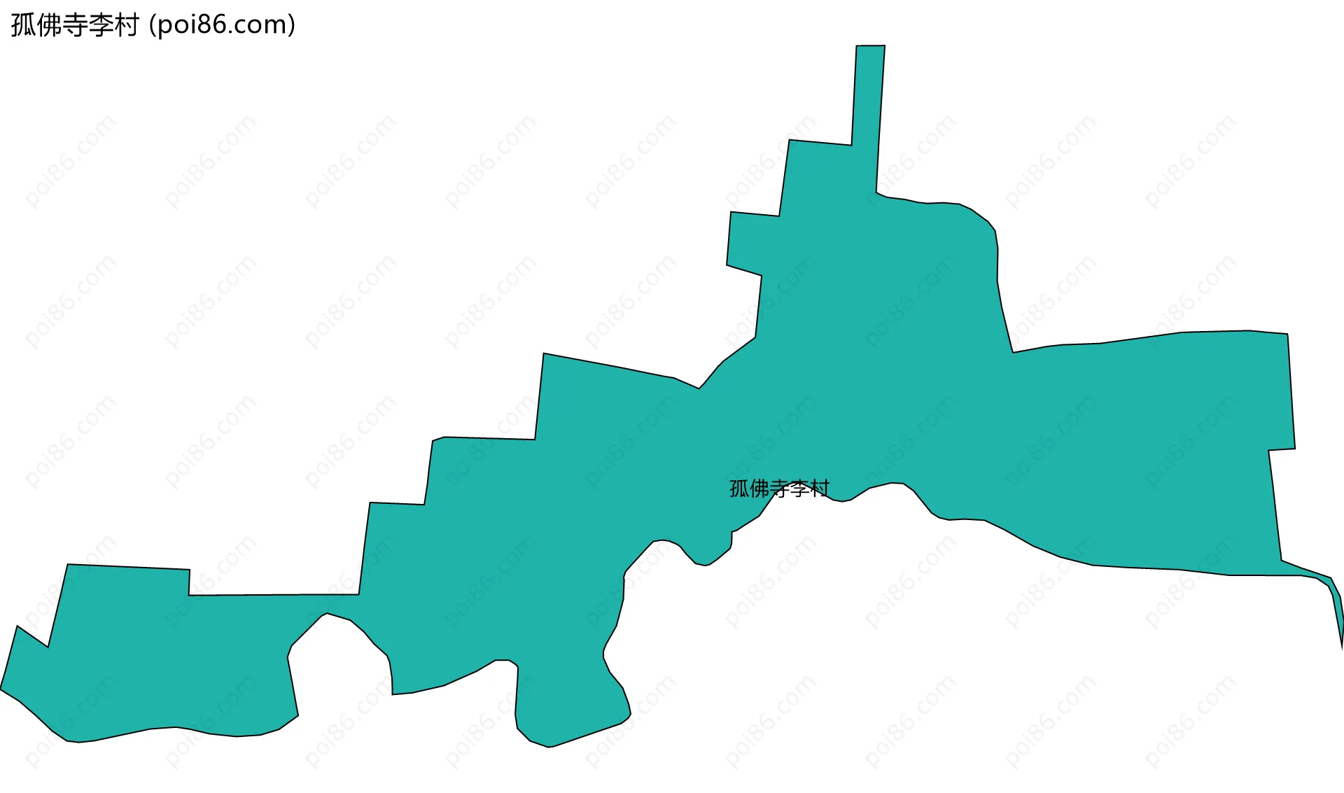 孤佛寺李村边界地图