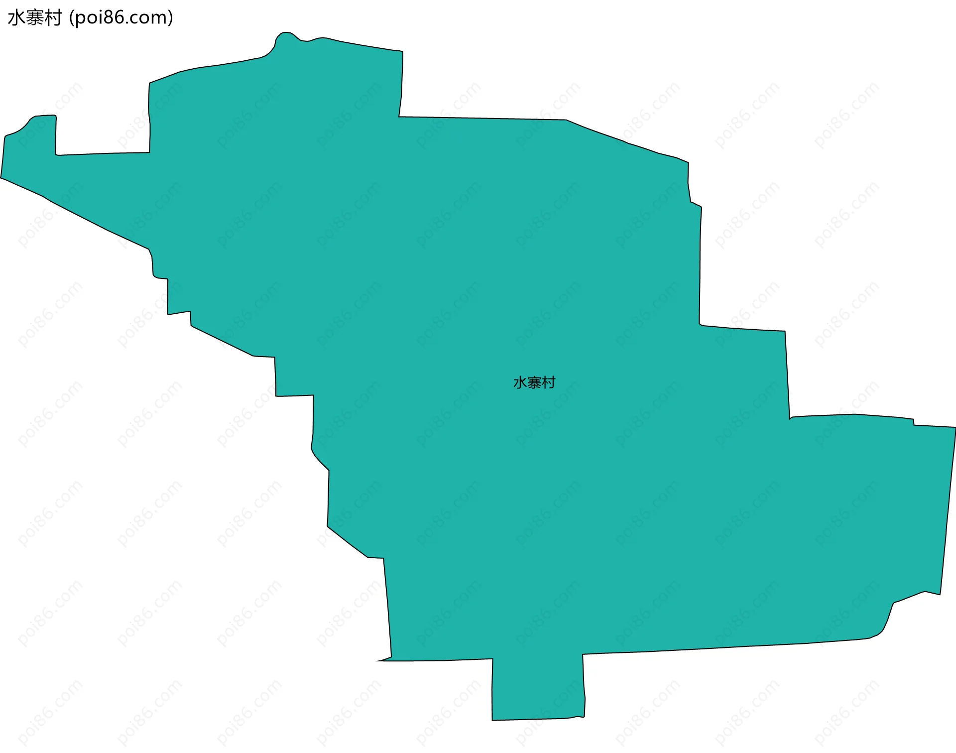 水寨村边界地图