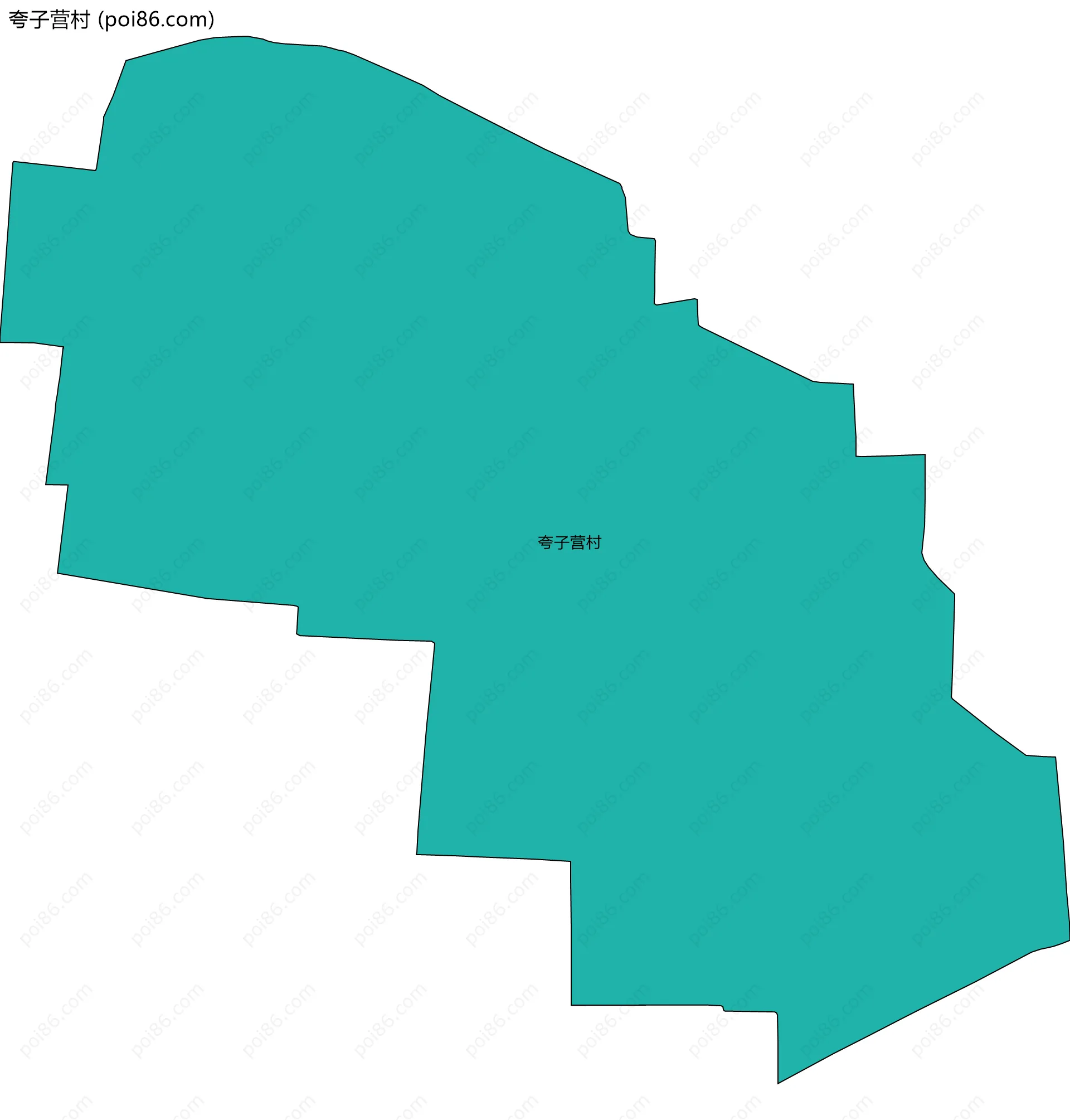 夸子营村边界地图