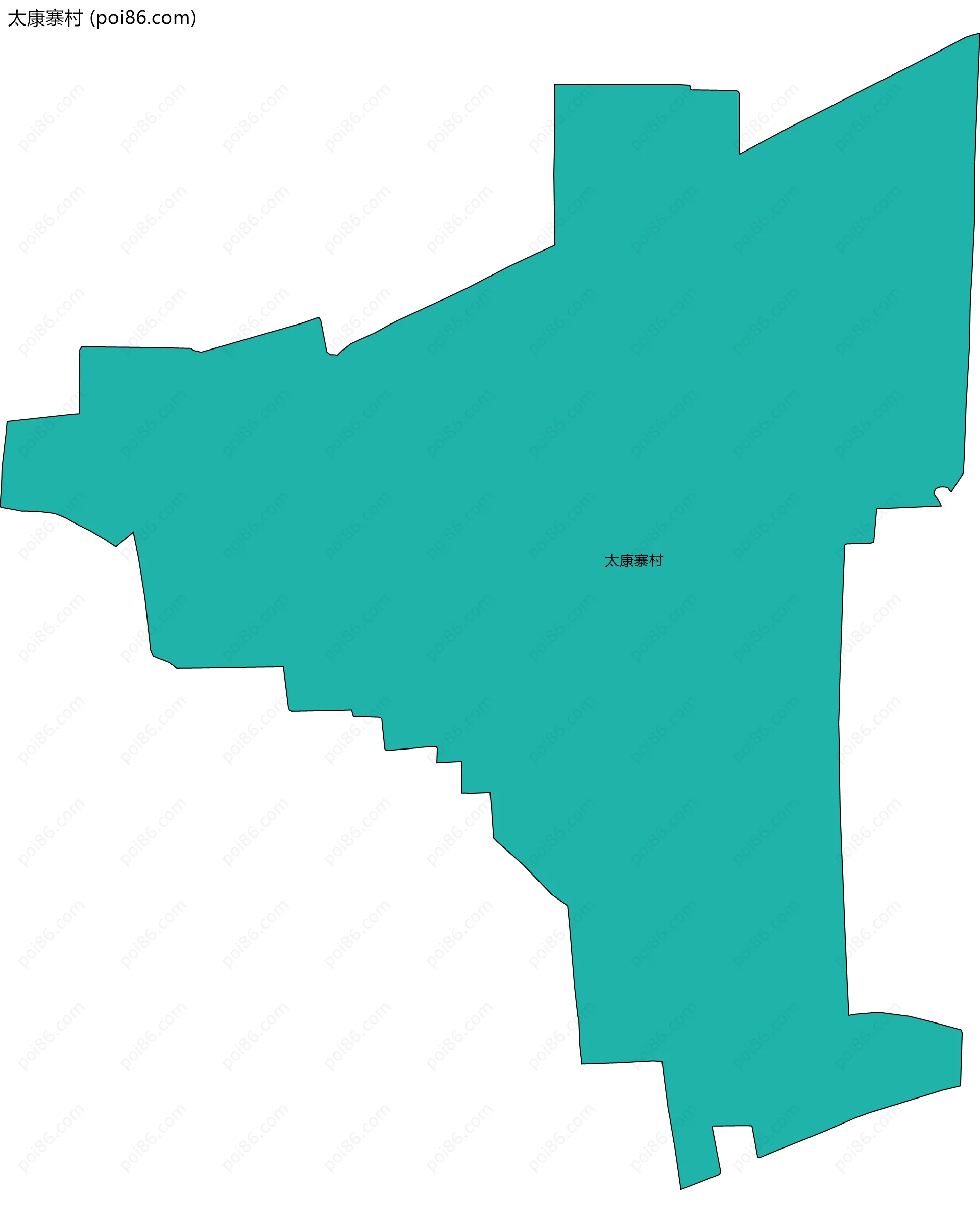 太康寨村边界地图