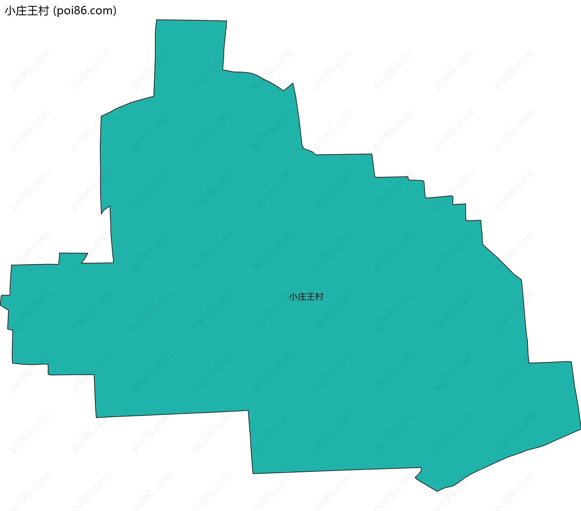 小庄王村边界地图