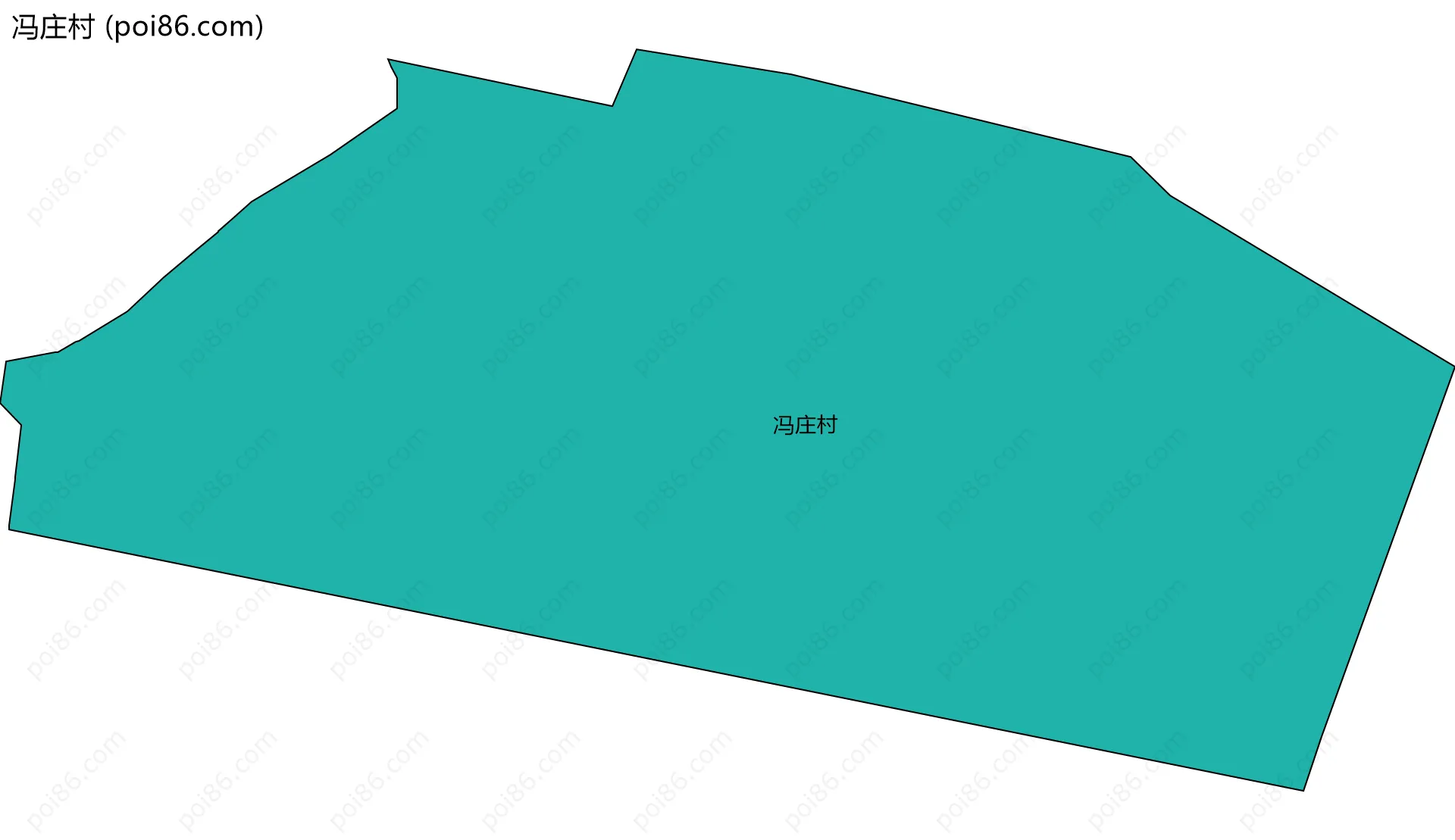 冯庄村边界地图