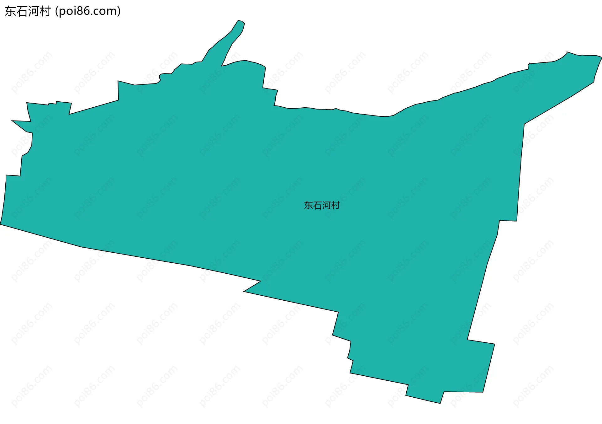 东石河村边界地图