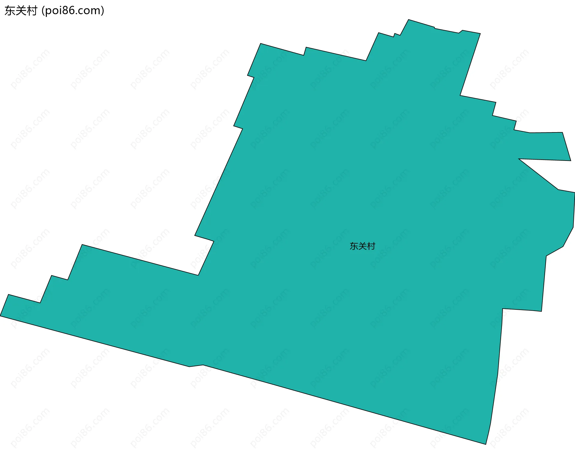 东关村边界地图