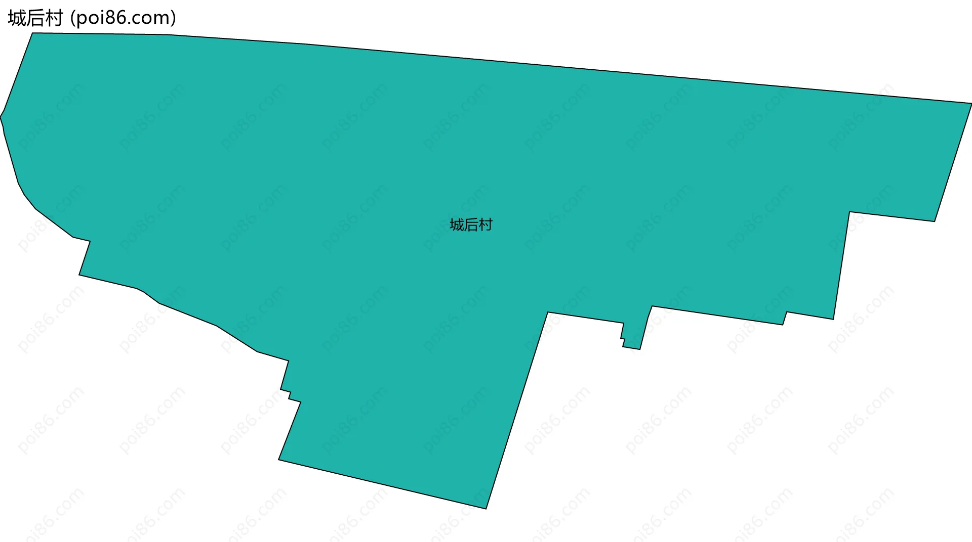 城后村边界地图