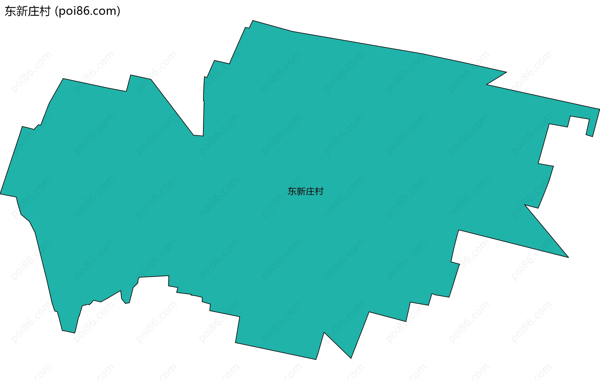 东新庄村边界地图