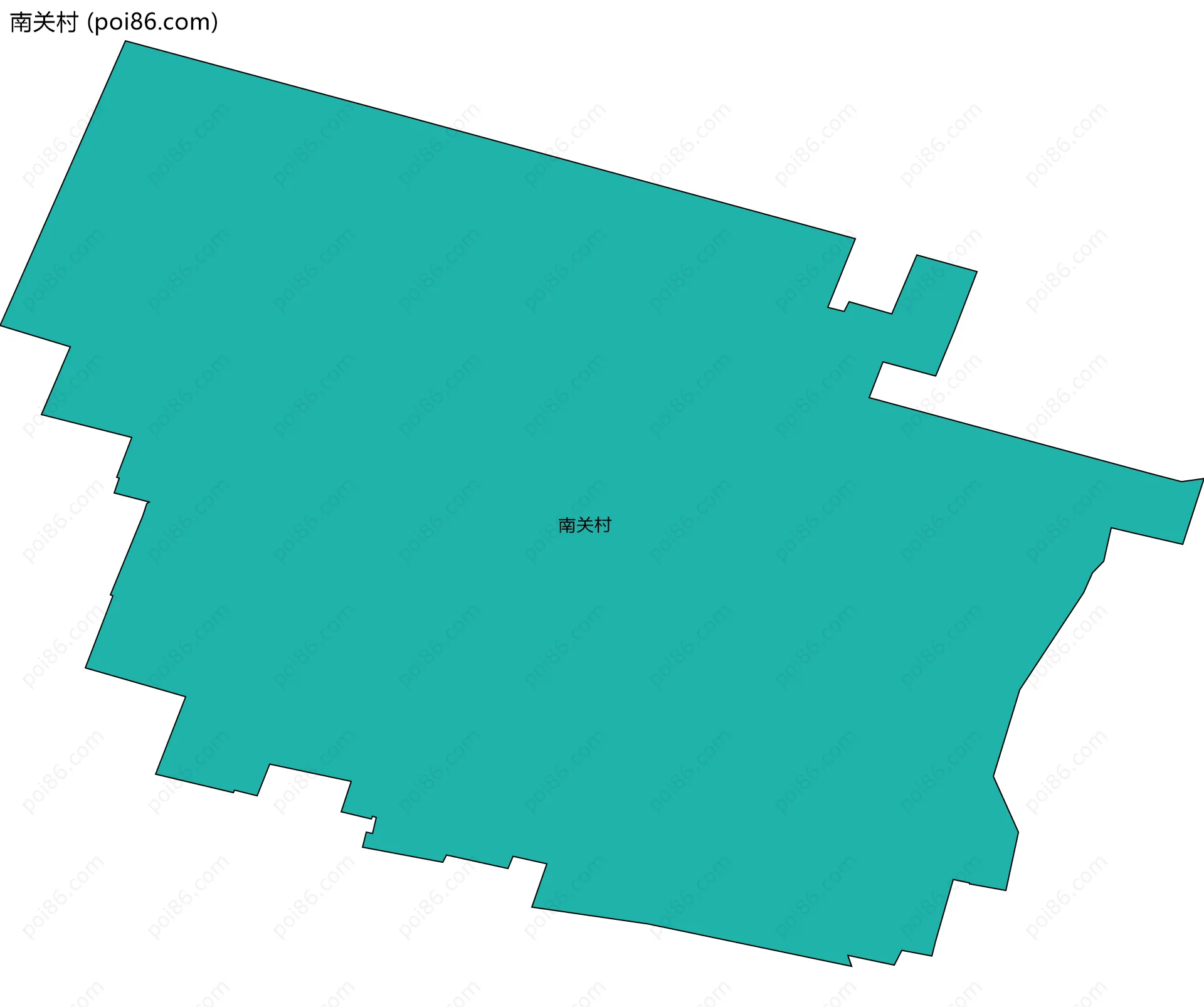 南关村边界地图