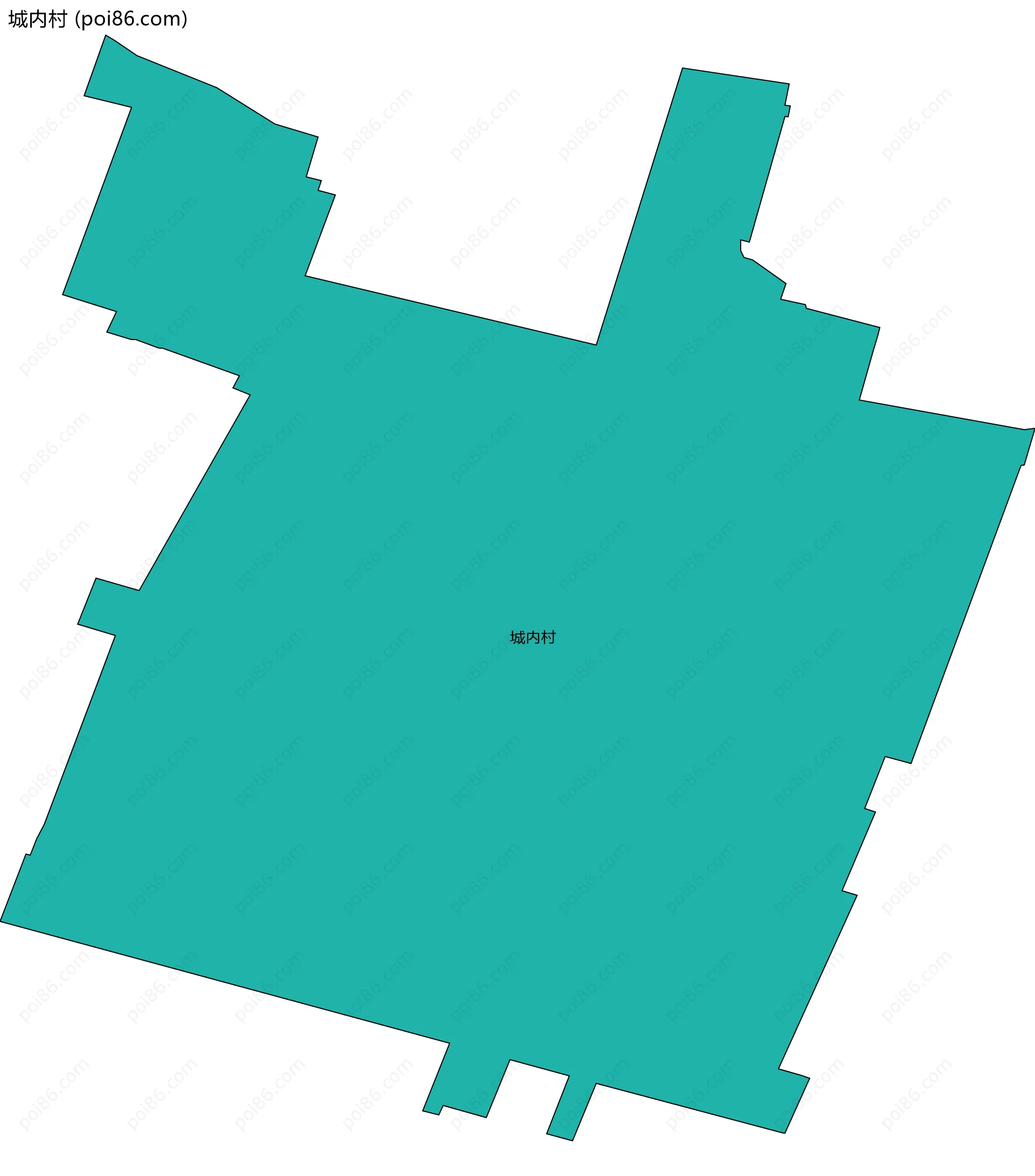 城内村边界地图