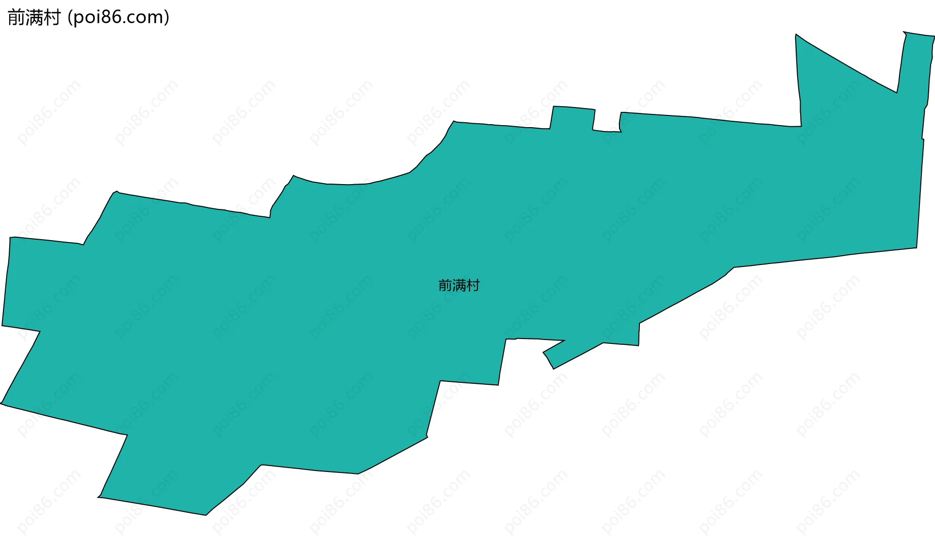 前满村边界地图