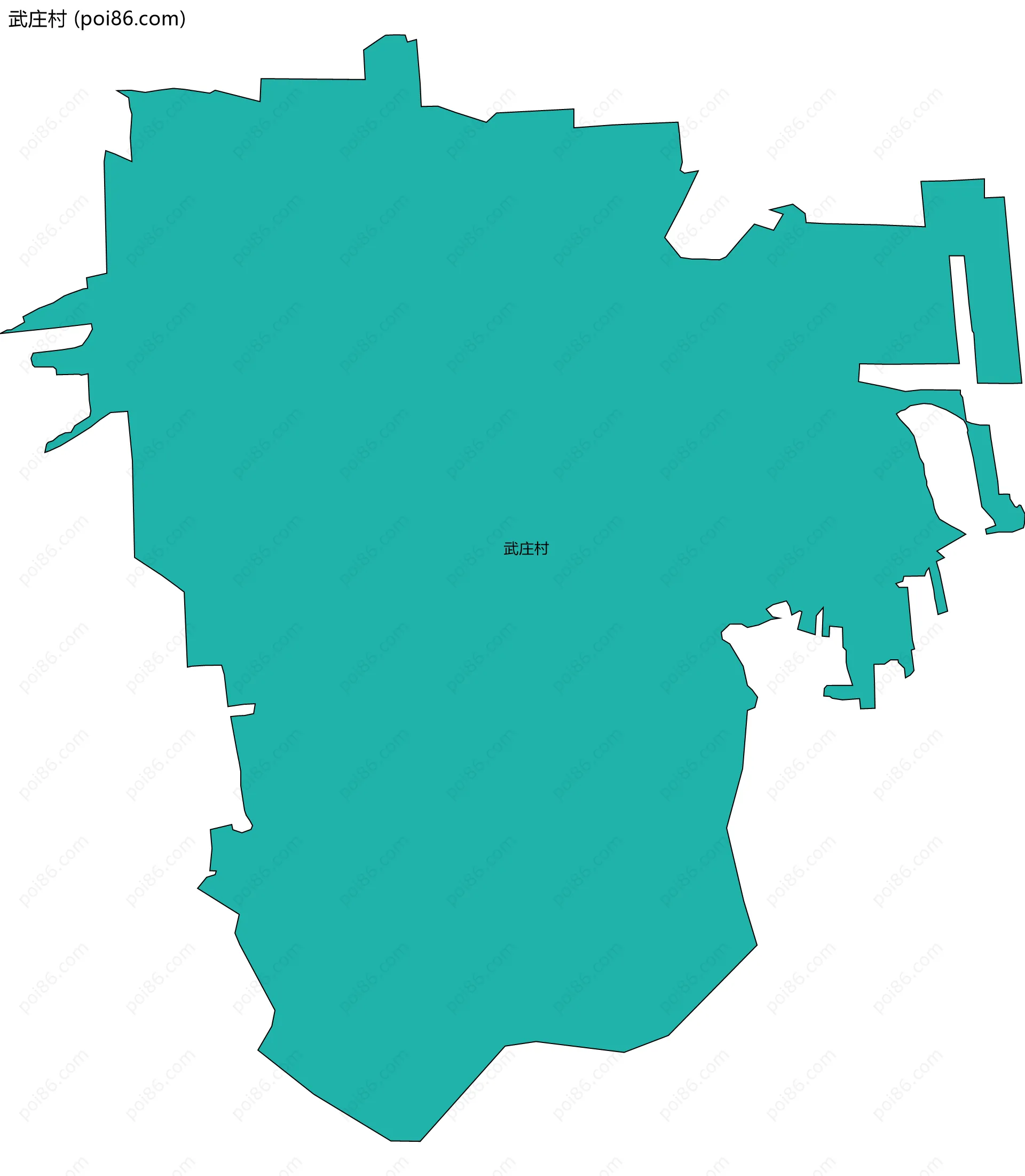 武庄村边界地图