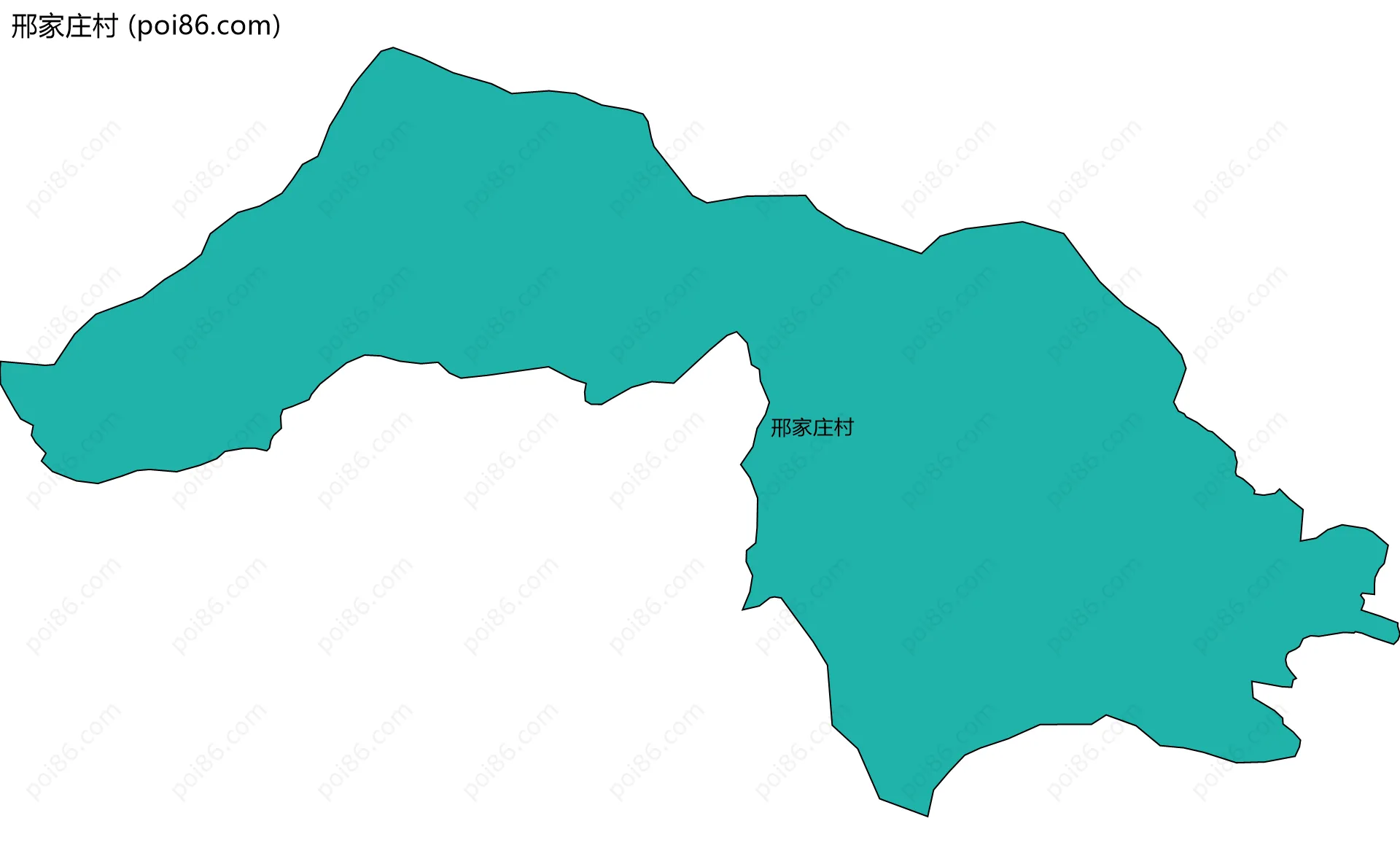 邢家庄村边界地图