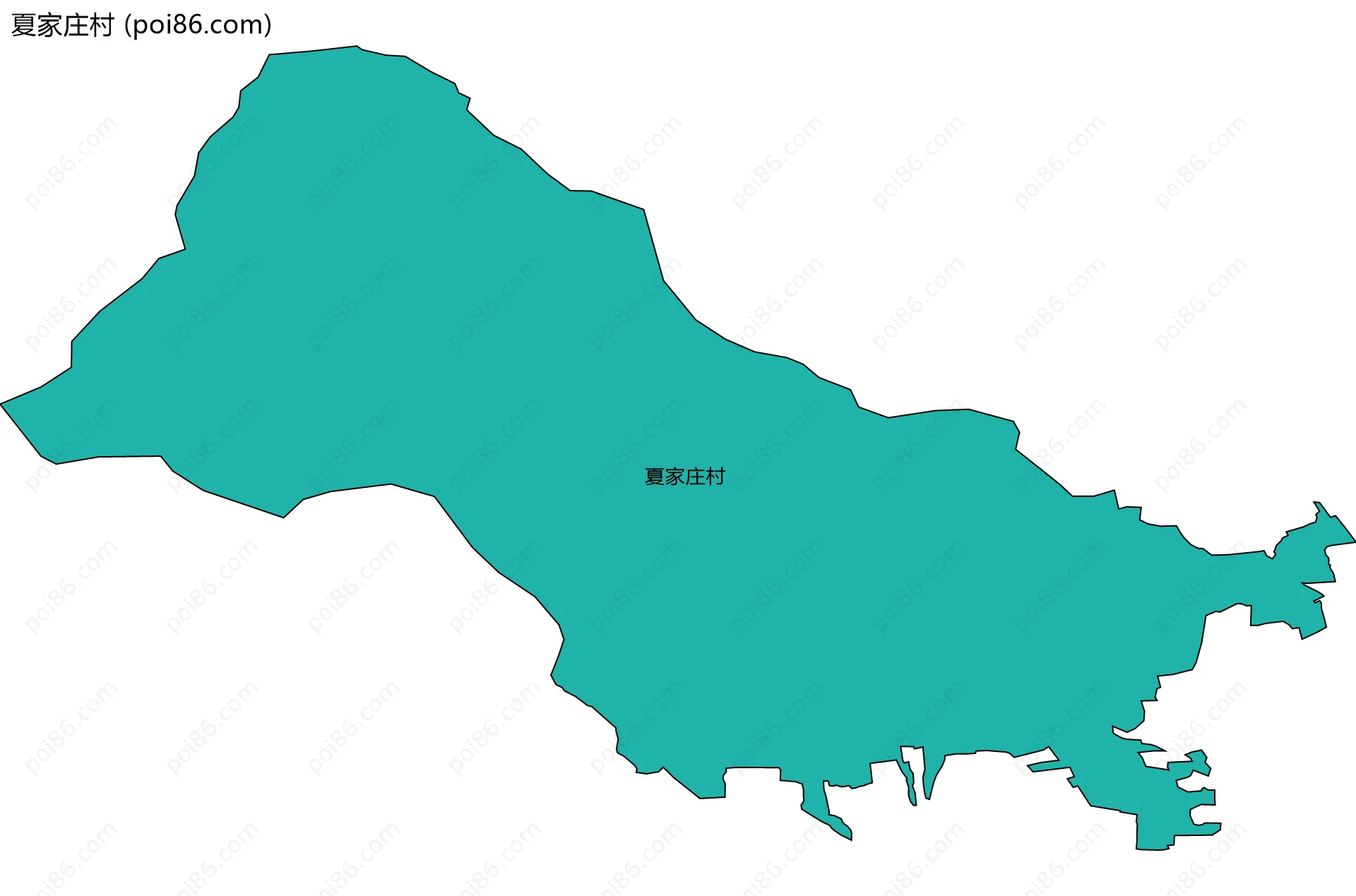 夏家庄村边界地图