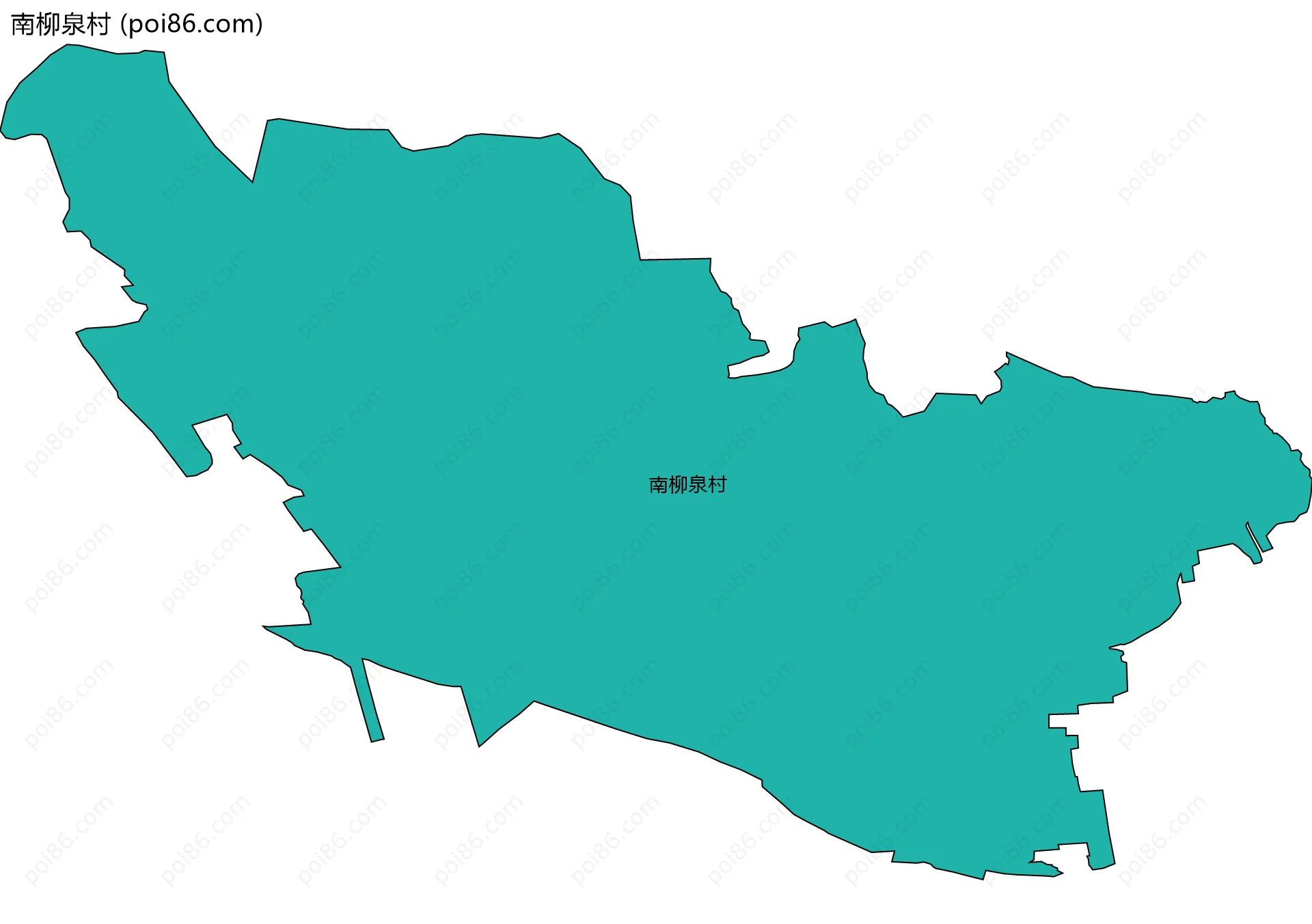南柳泉村边界地图