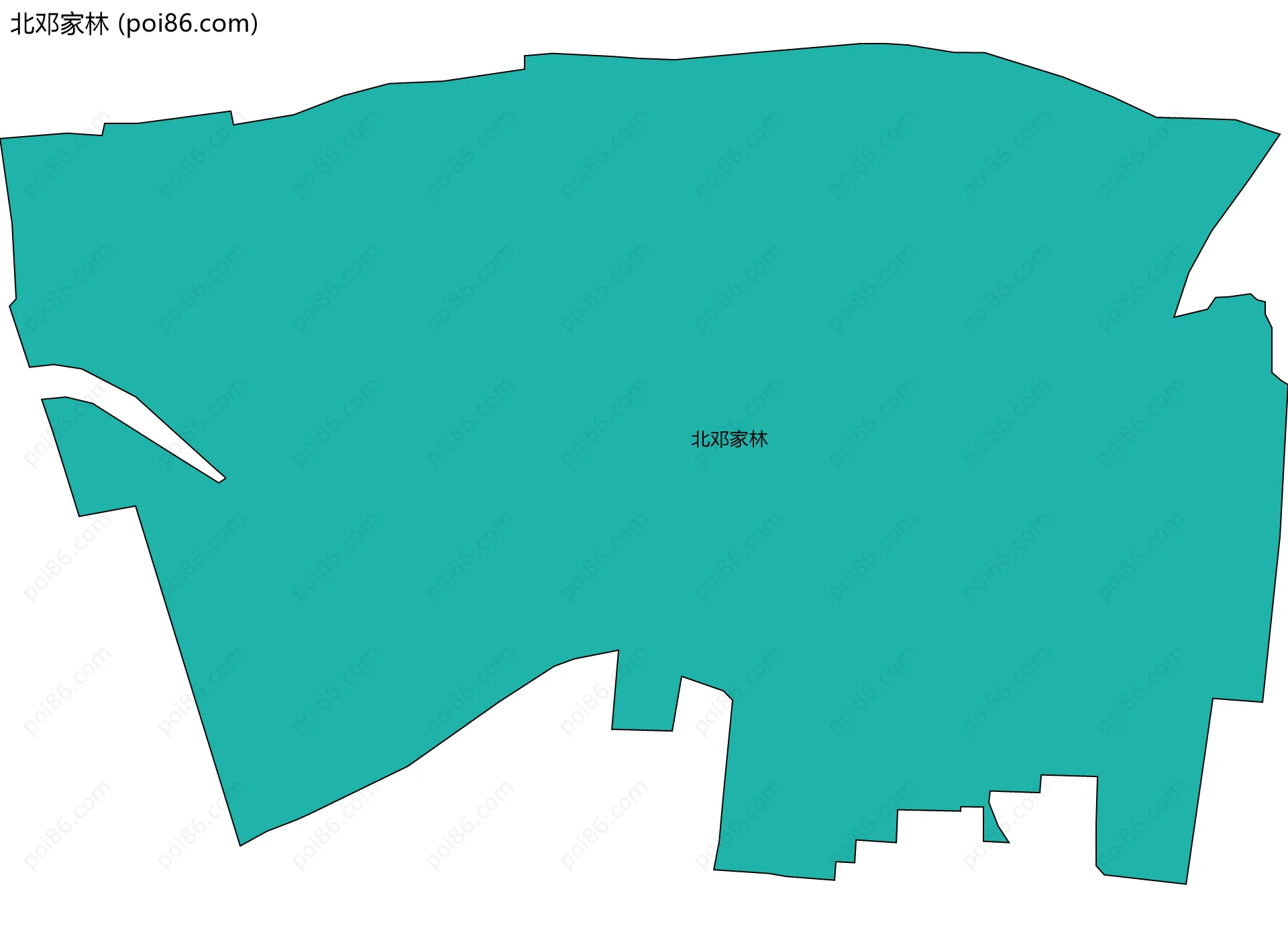 北邓家林边界地图