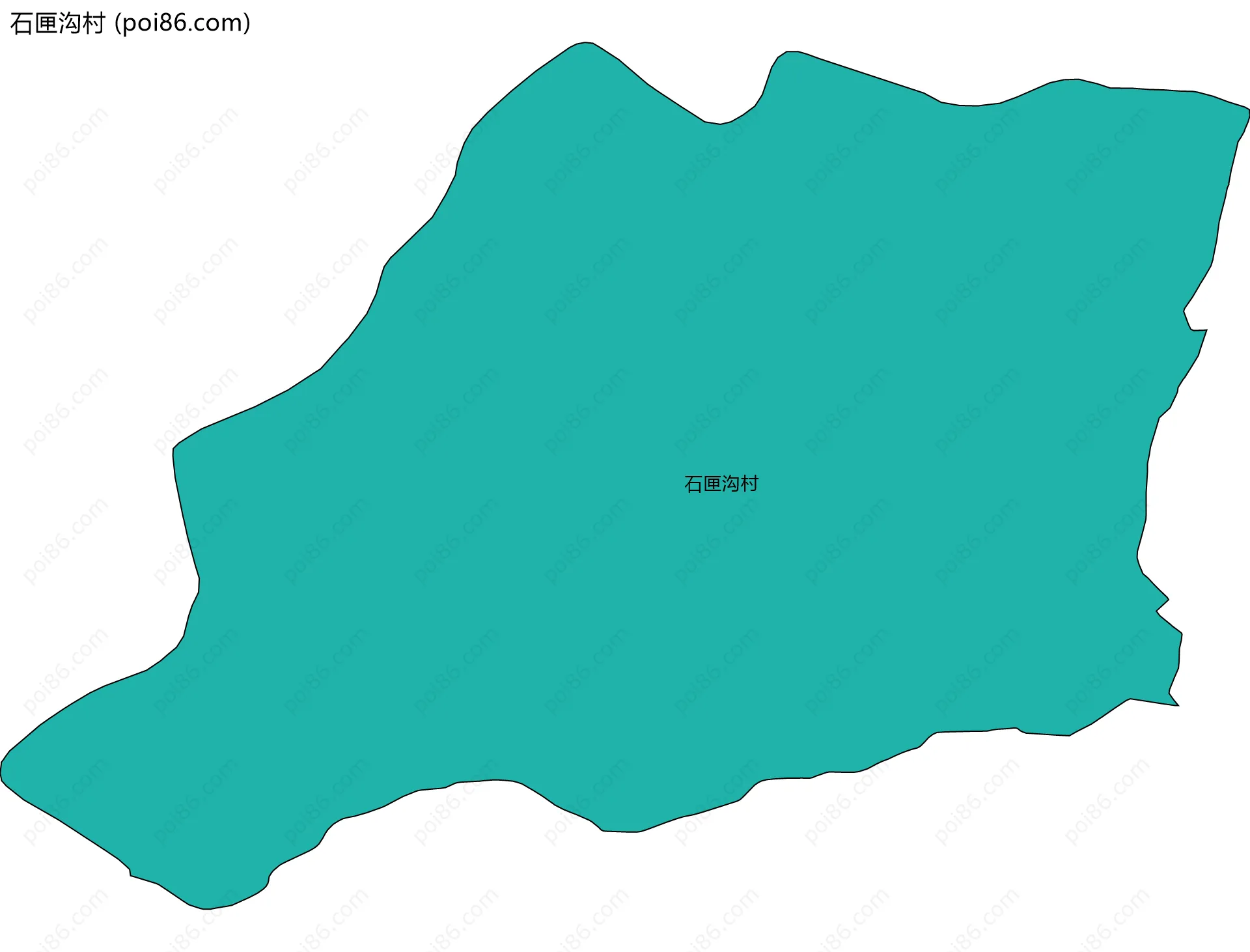 石匣沟村边界地图