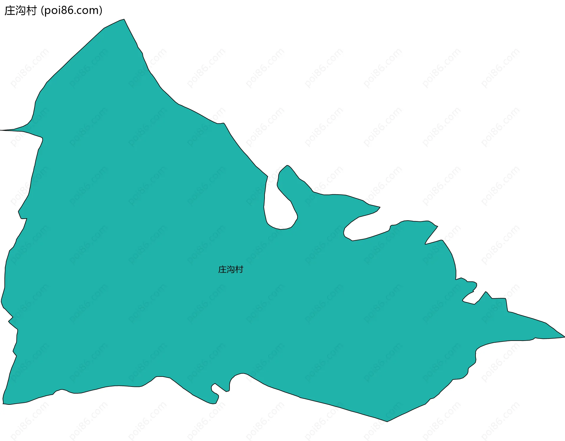 庄沟村边界地图