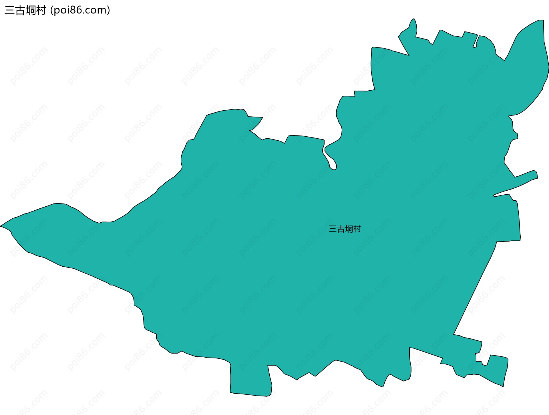三古垌村边界地图